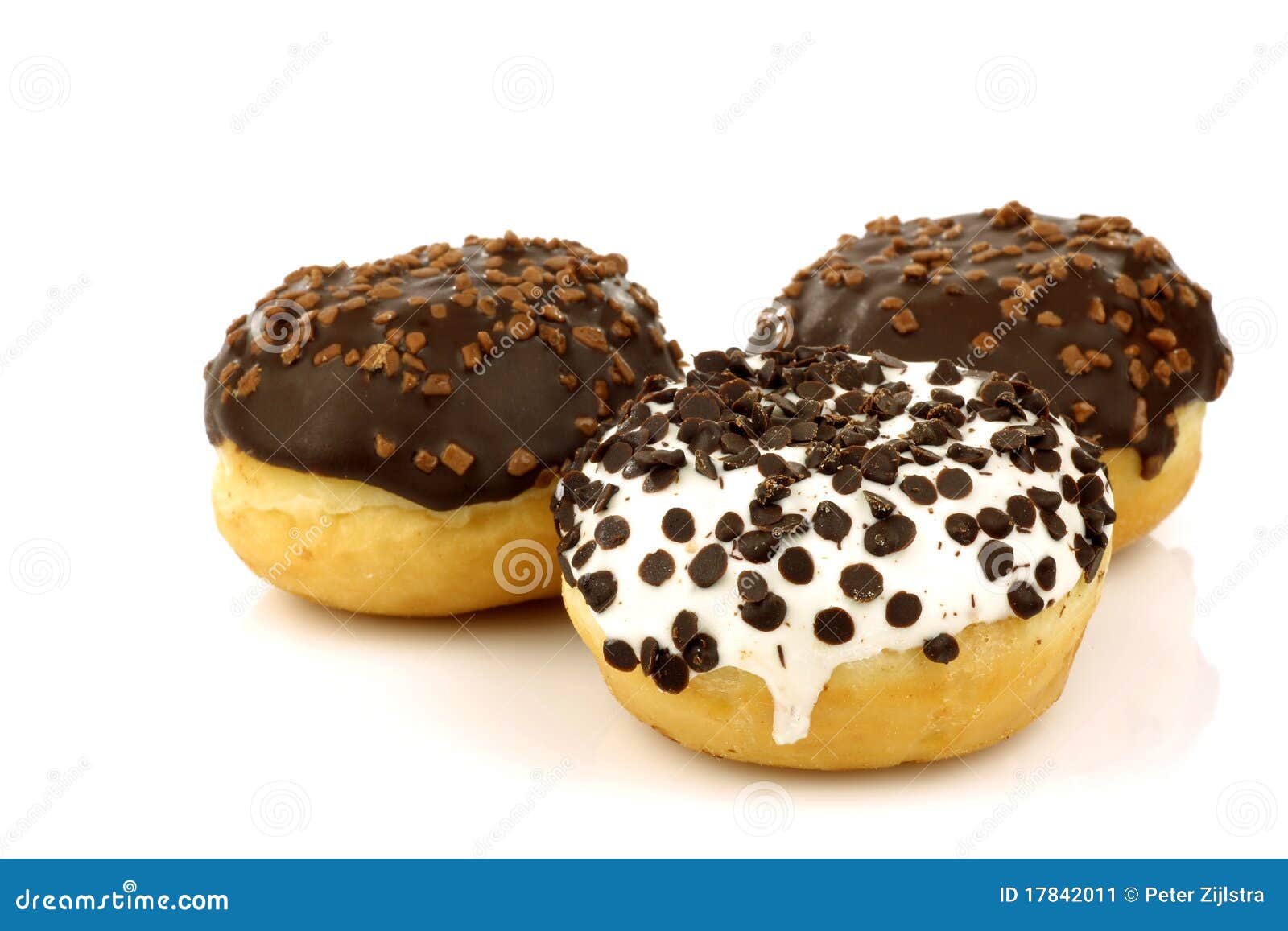Chocolate ball donuts stock image. Image of eating, treat 17842011