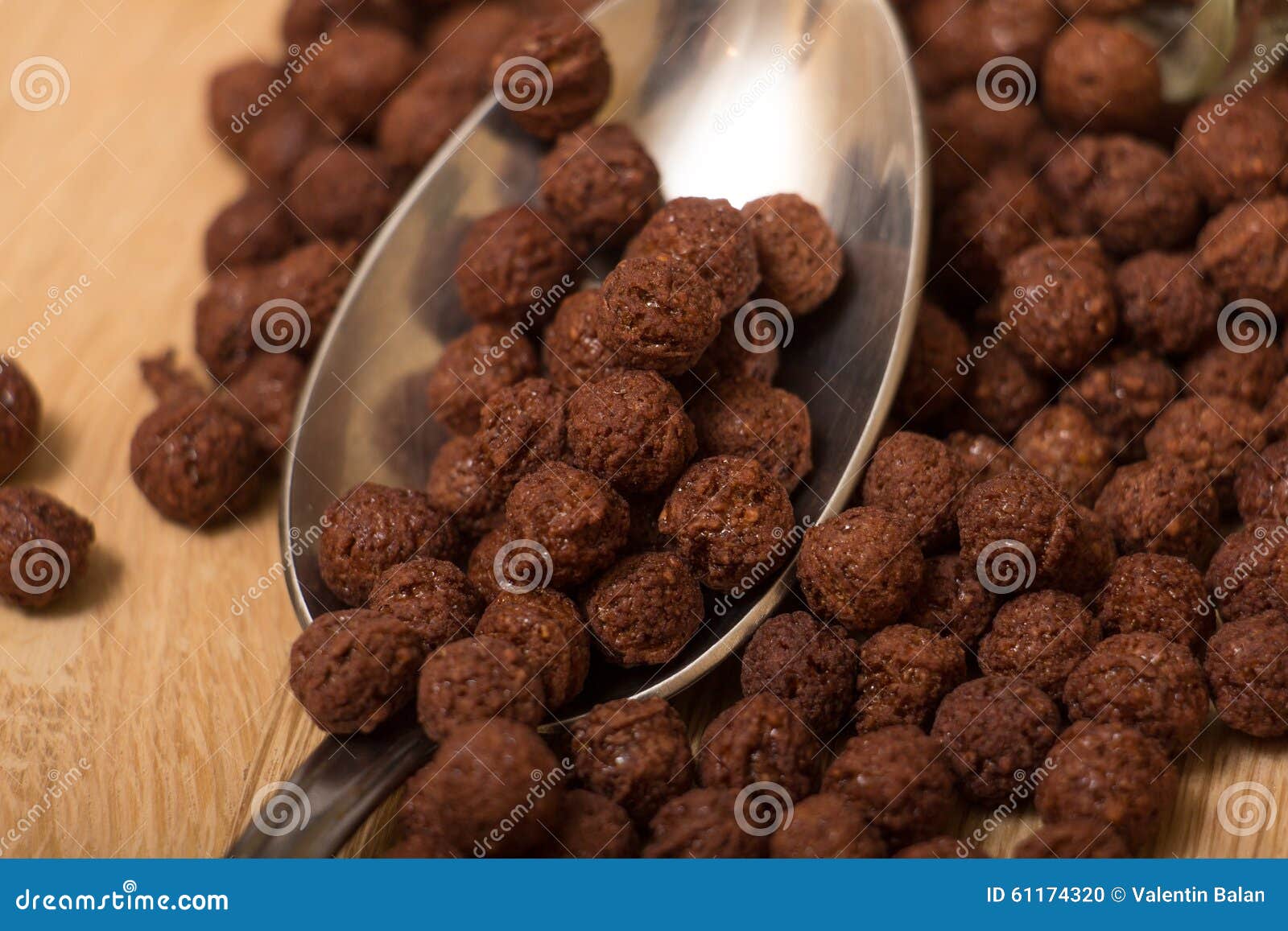 Chocolate balls stock photo. Image of cereal, delicious 61174320