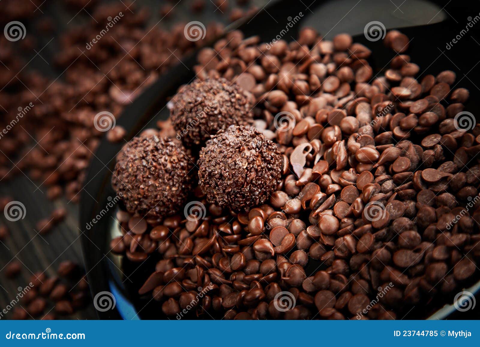 Chocolate Balls with Sprinkles Stock Image Image of foodstuff