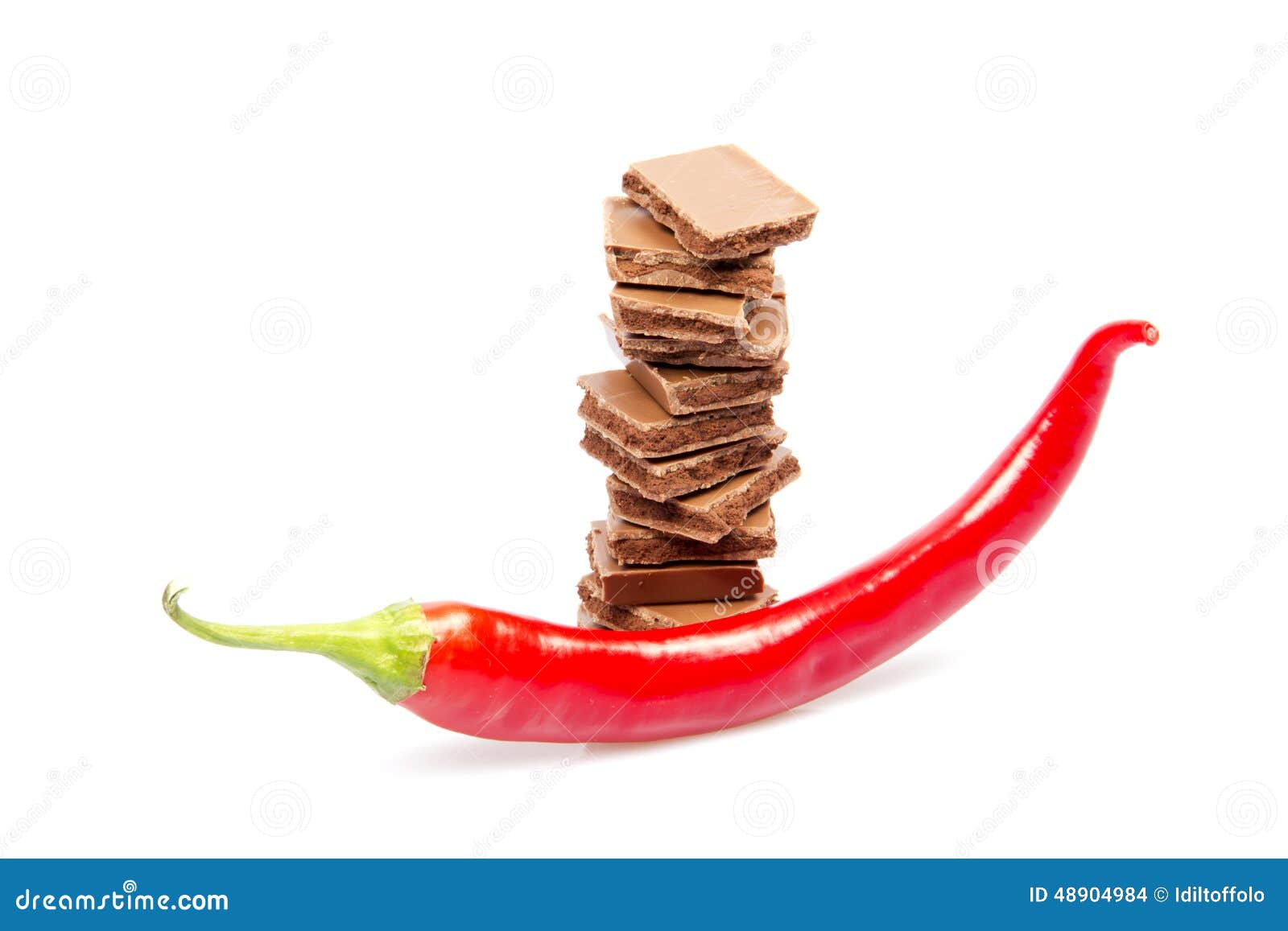 Chocolate Bars with Red Hot Pepper Stock Photo Image of shape, chocolate 48904984