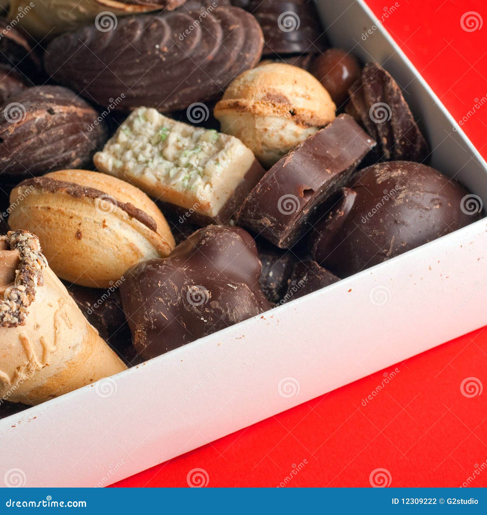 Chocolate Box stock photo. Image of treat, dried, milk 12309222