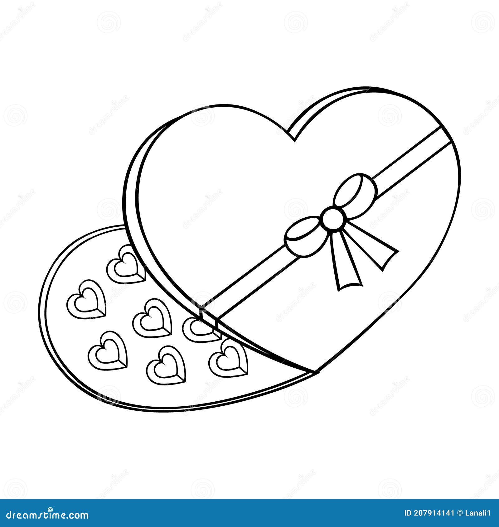 Hand drawn sketch of chocolate sweets box on a white background.  Valentine's Day. Sweets box for Valentine's day Stock Vector Image & Art -  Alamy