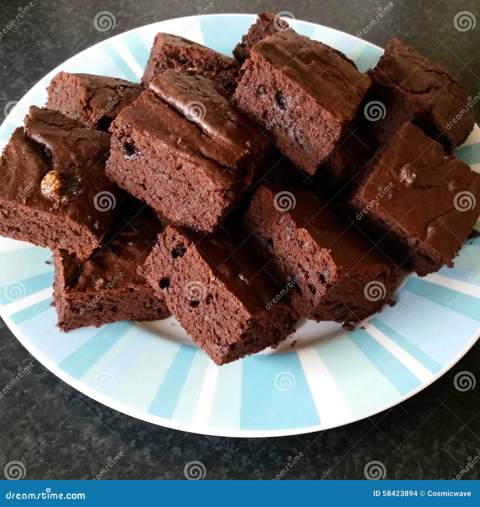 Chocolate Brownies Stock Photo - Image: 58423894