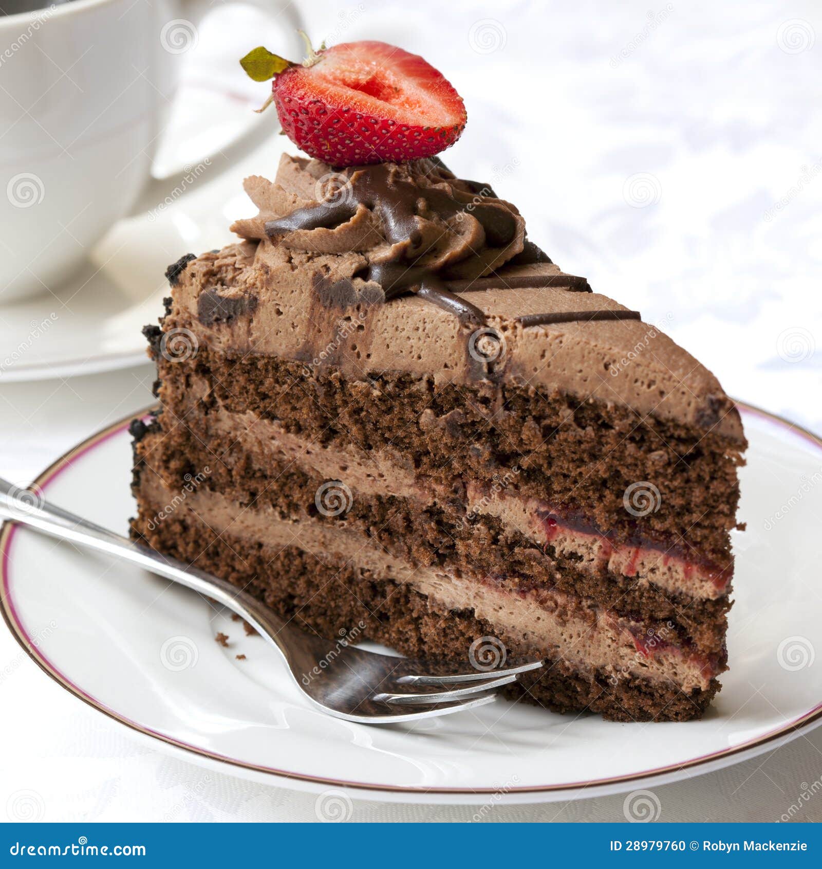 Chocolate Cake with Coffee stock photo. Image of brown 28979760