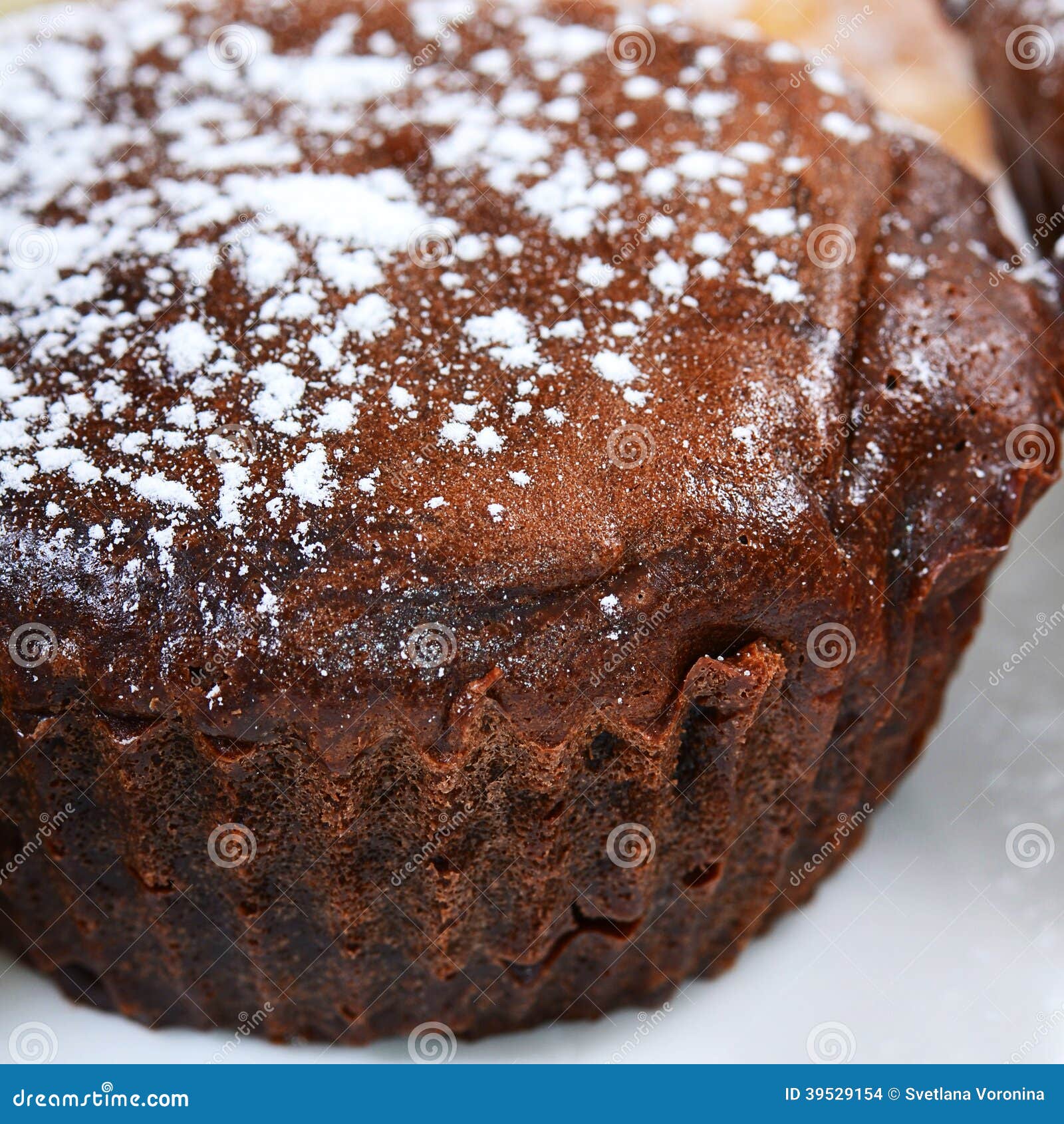 Chocolate Cake with Icing Sugar Stock Photo Image of gourmet, garnish