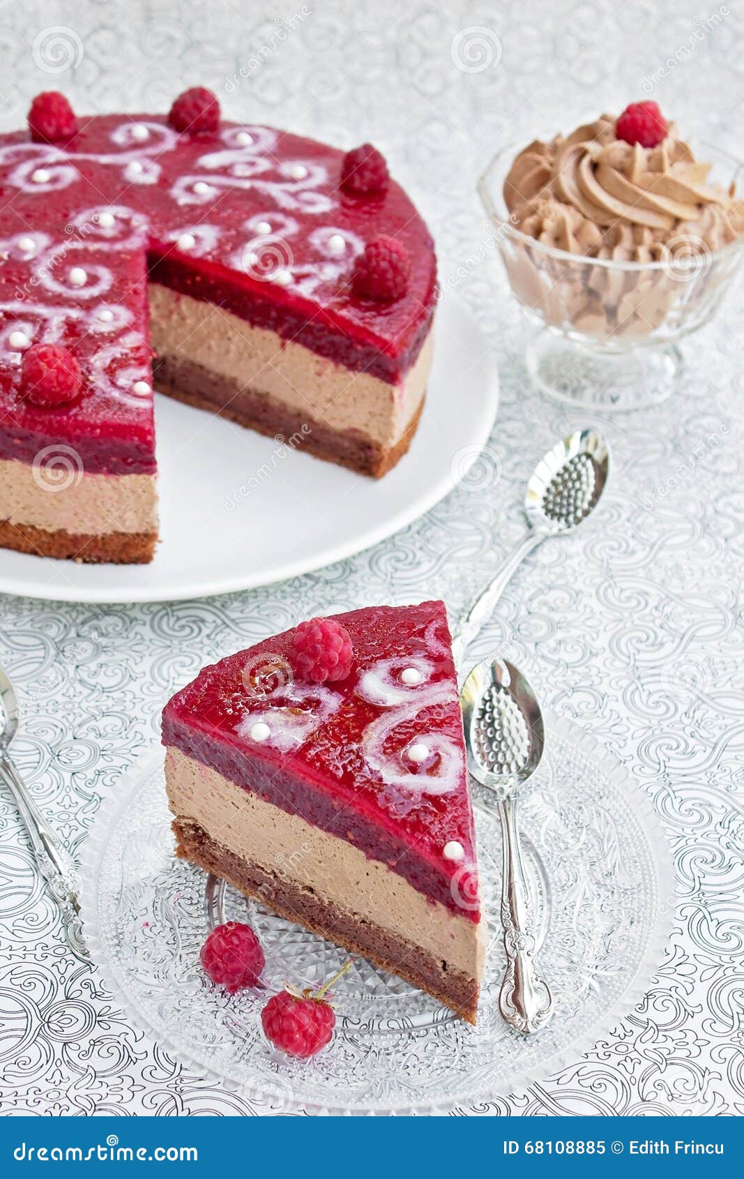 Chocolate Cake With Raspberry Jelly Stock Image Image of jelly