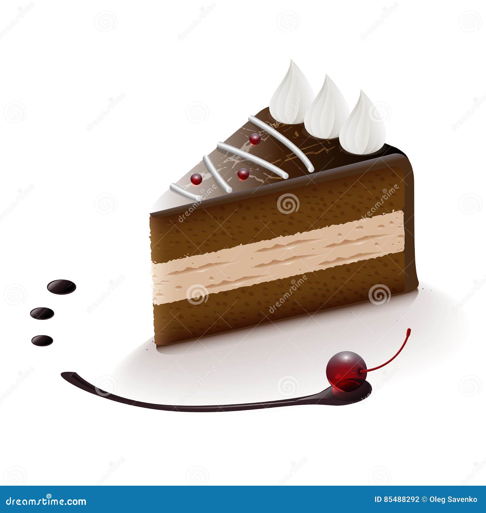 Cake Slice Vintage Retro Woodcut Style Vector Illustration