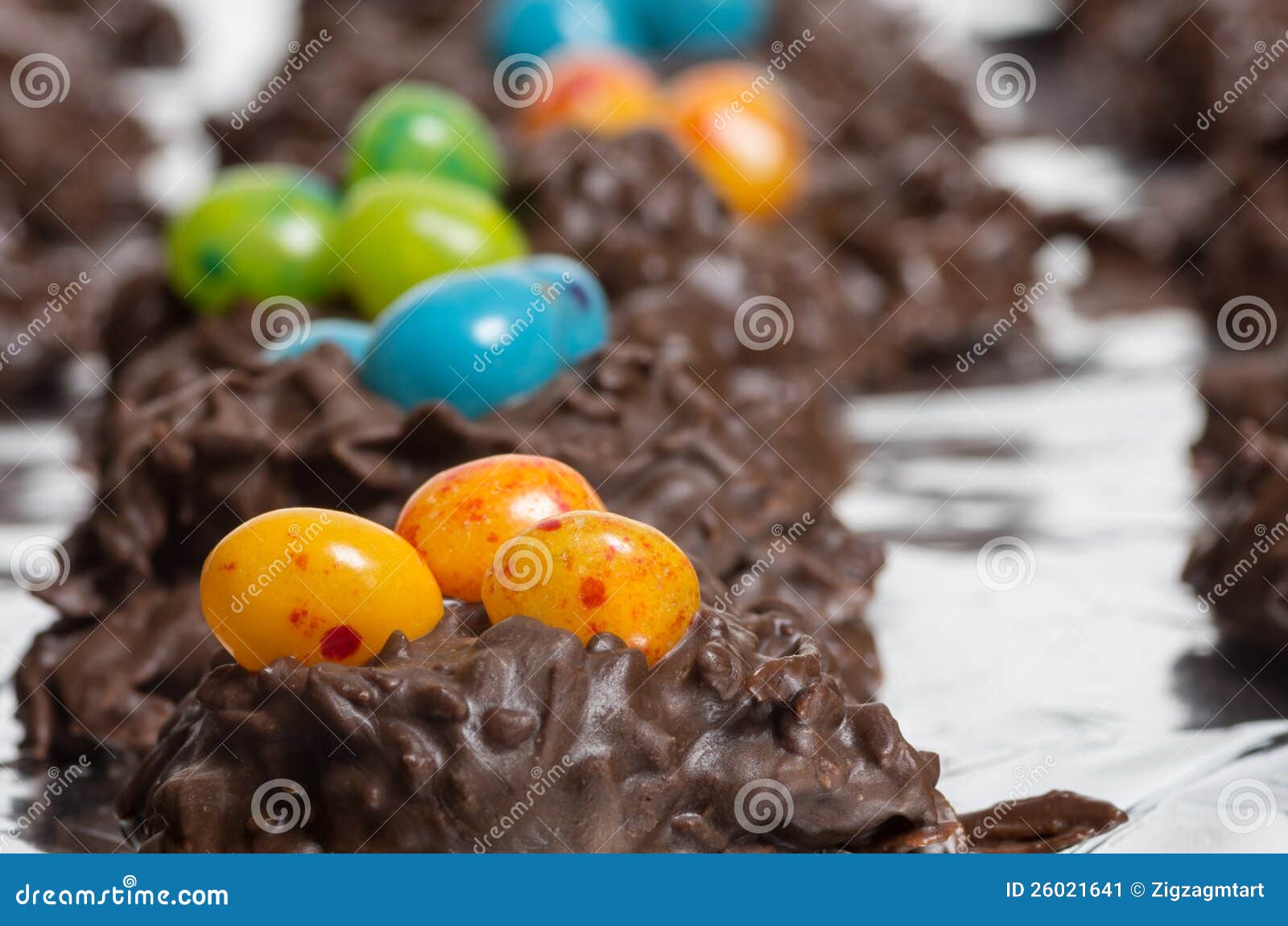 Chocolate Candy with Jelly Beans Stock Image Image of beans, bakery