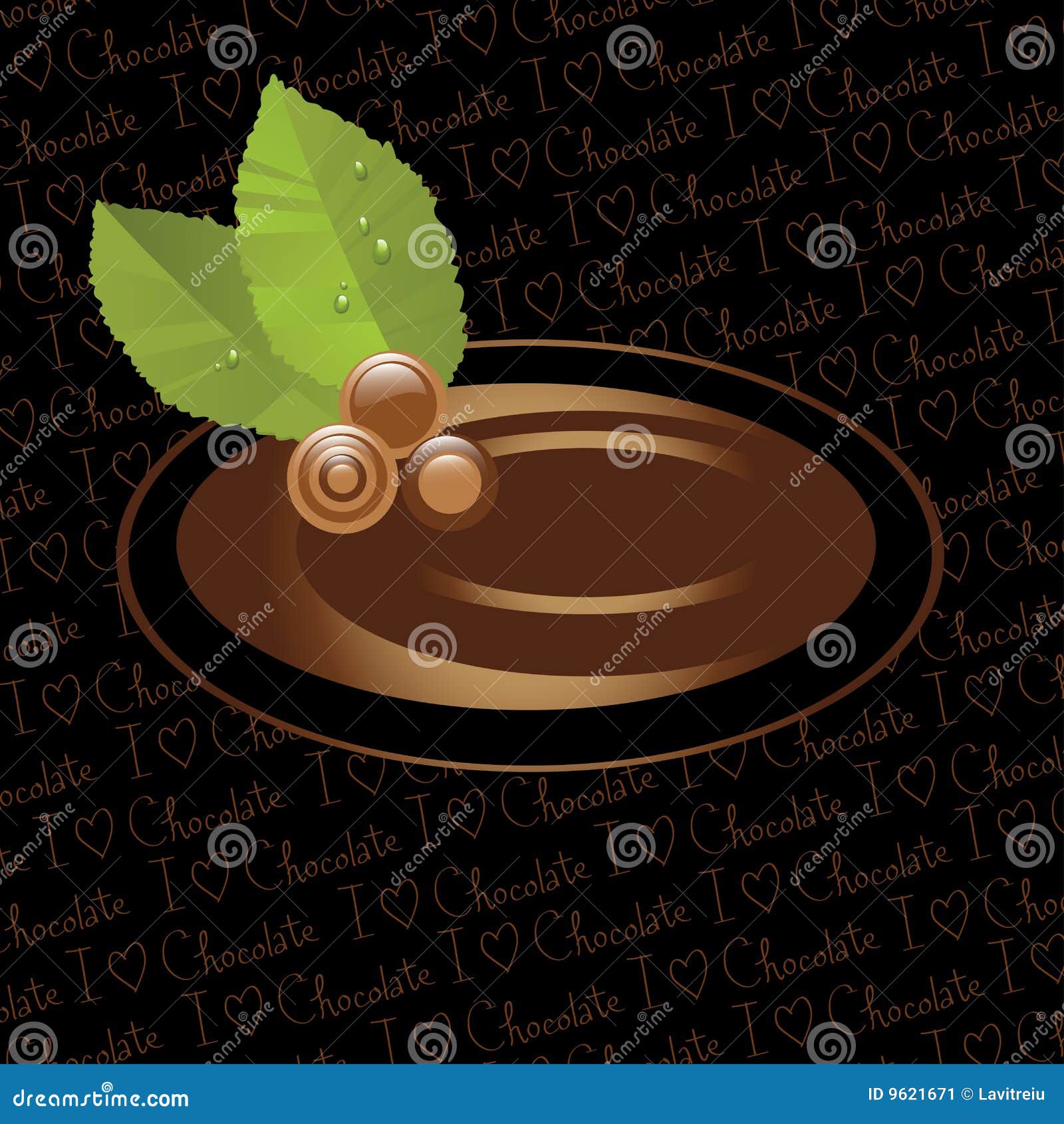Chocolate candy label stock vector. Illustration of delicious 9621671