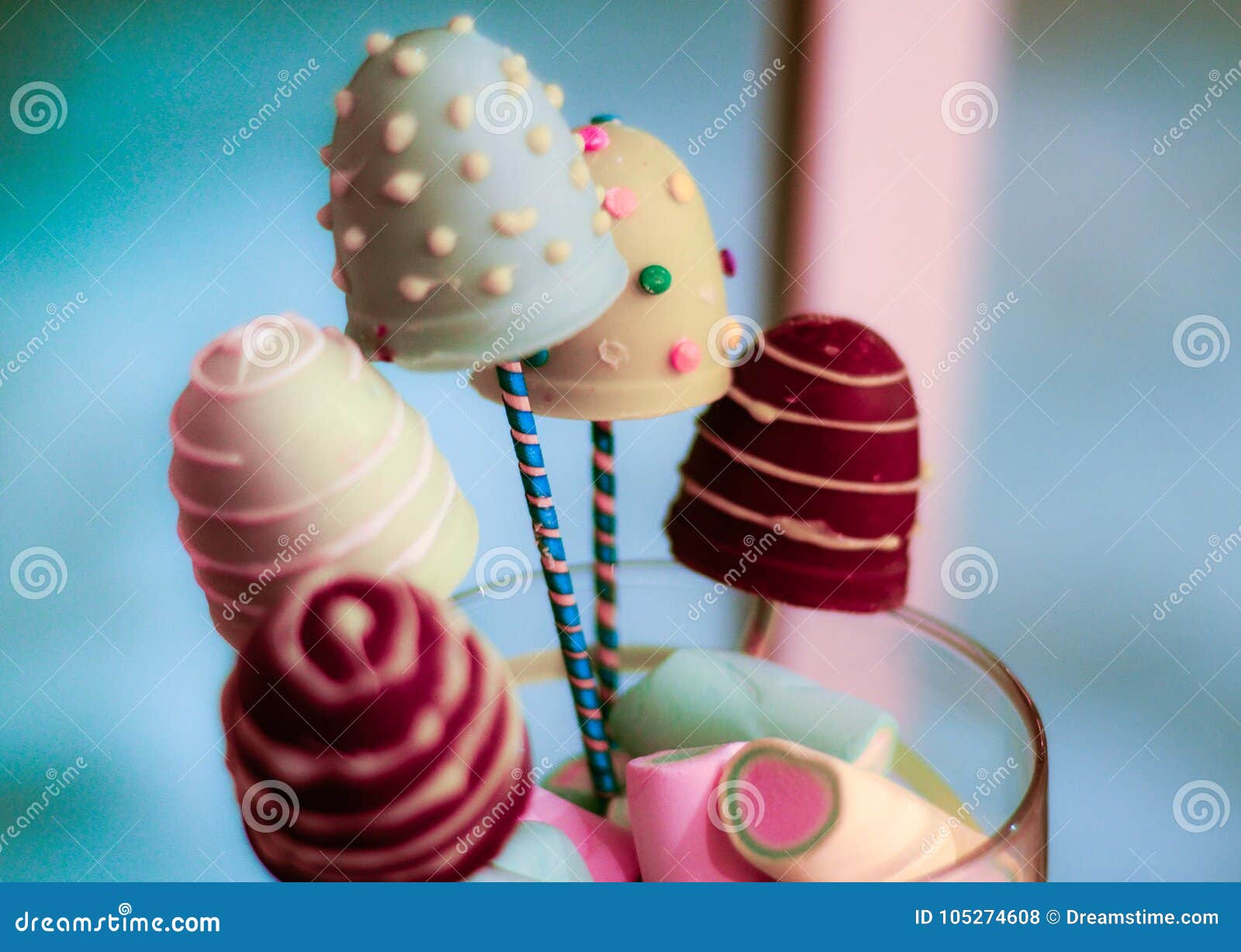 Chocolate candy in a stick stock photo. Image of grocery - 105274608