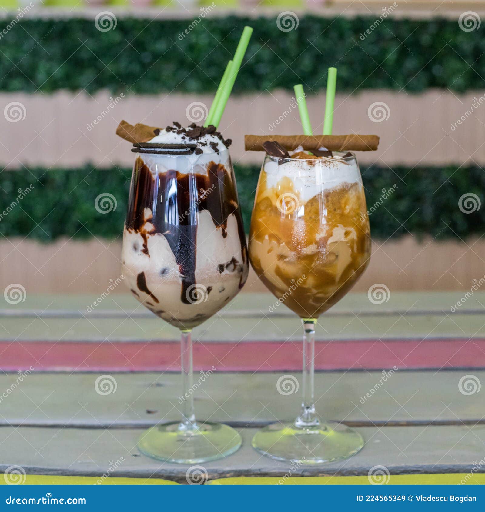 chocolate and caramel cafe frappe
