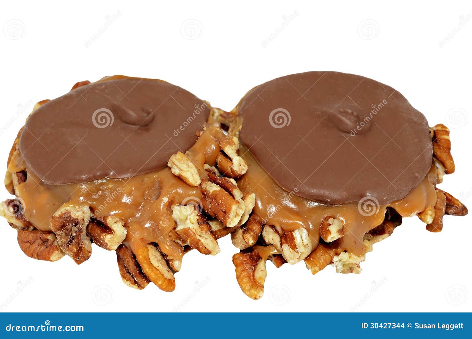 Chocolate and Caramel Candy with Pecans Stock Photo Image of dessert