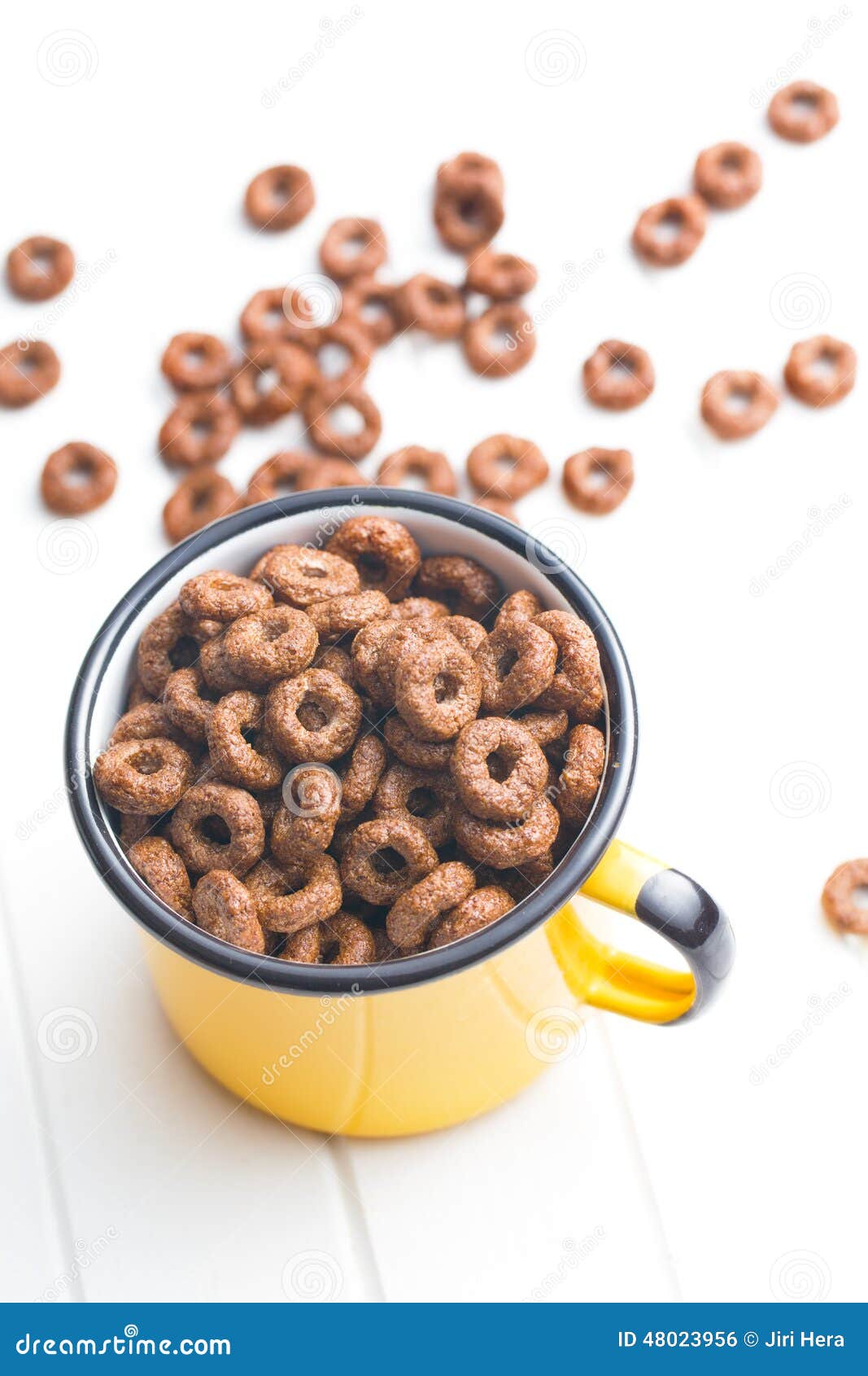 Chocolate cereal rings stock photo. Image of carbohydrate 48023956