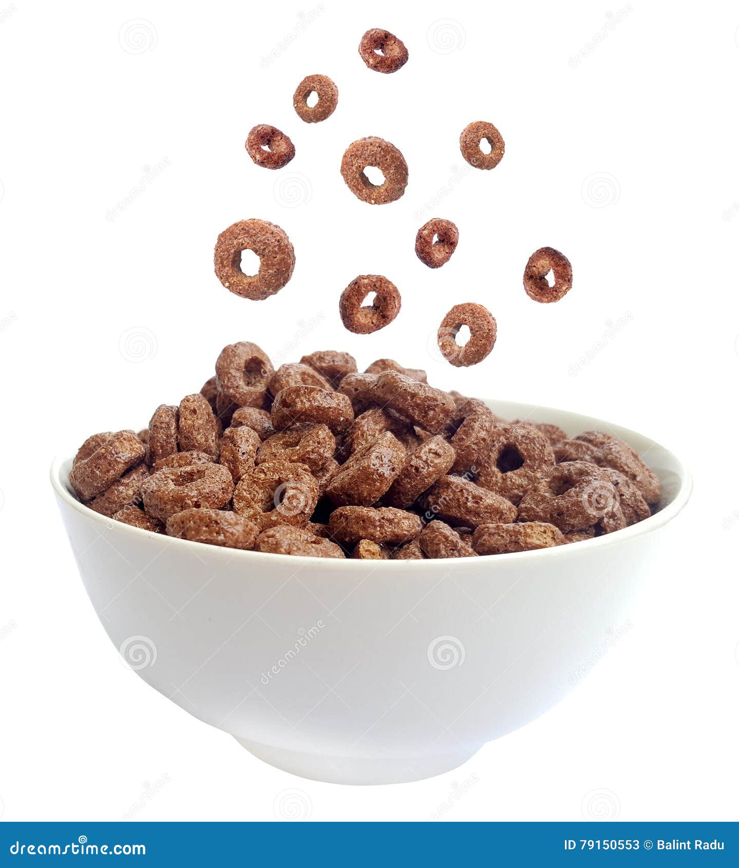 Chocolate cereal rings stock image. Image of chocolate 79150553
