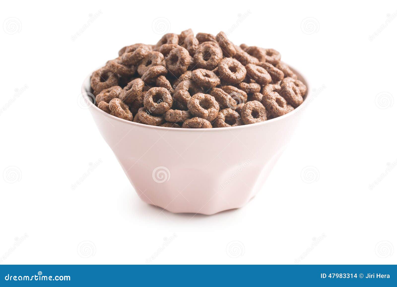 Chocolate cereal rings stock photo. Image of healthy 47983314