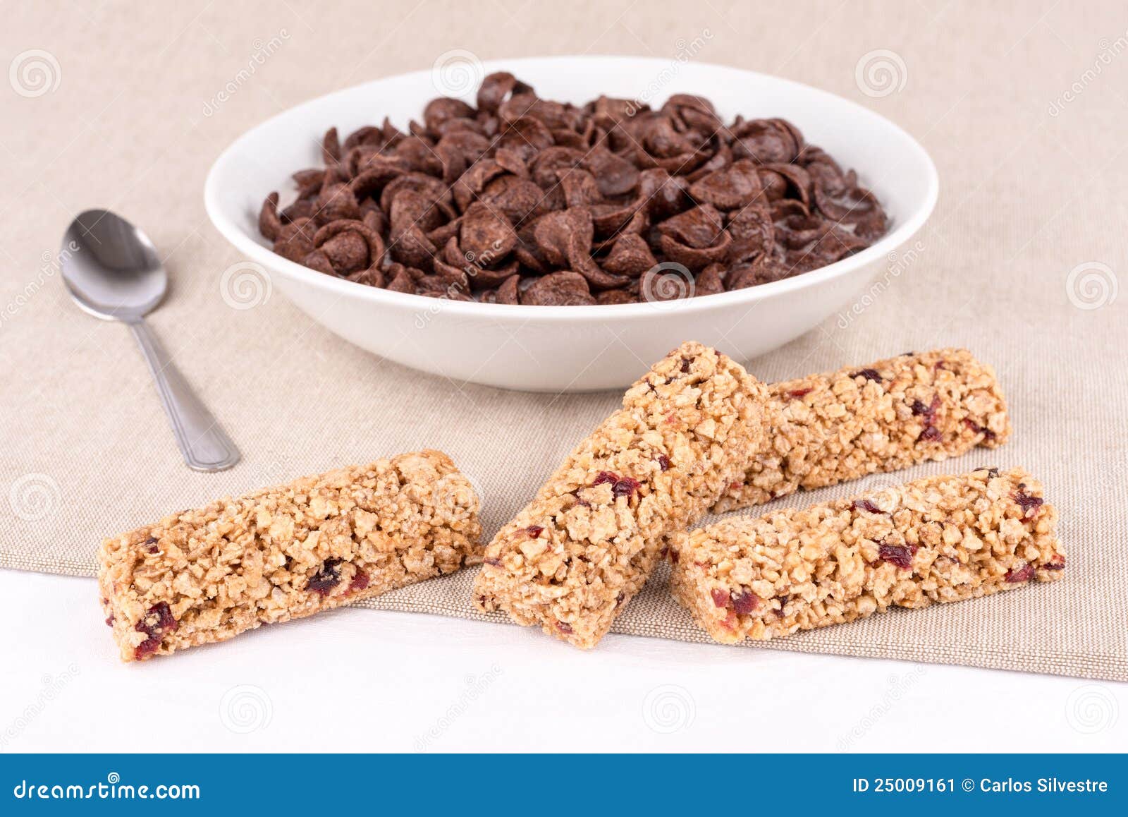Chocolate Cereals and Bars with Fruits. Stock Image Image of cocoa