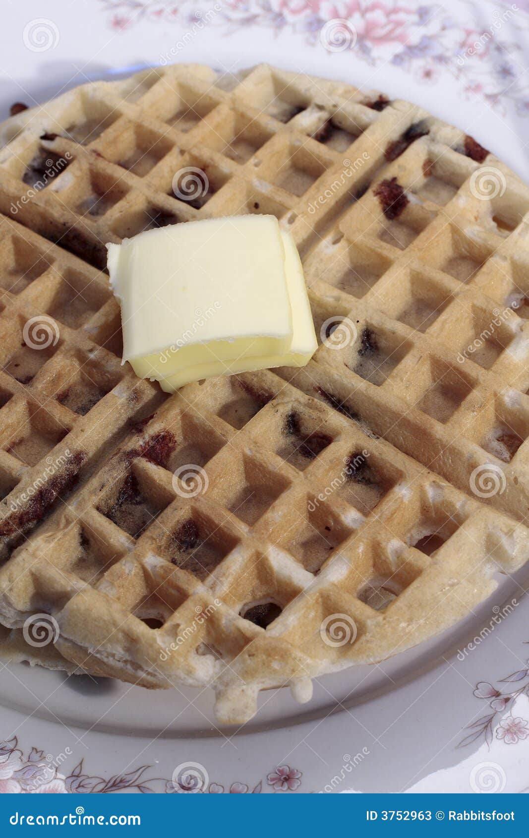 Chocolate Chip Belgian Waffle Stock Image Image of waffle, golden
