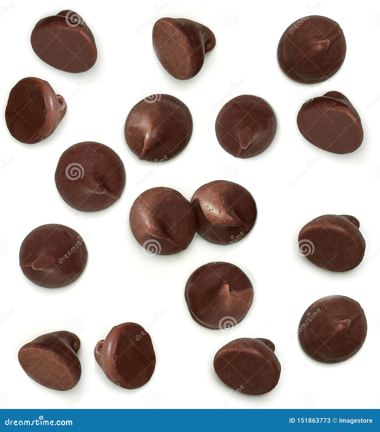 Chocolate Chips Drops or Morsels Stock Image Image of macro, closeup