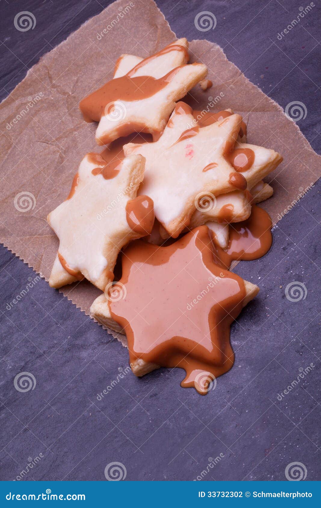 Chocolate Christmas Star Coockies Stock Photo Image of xmas, biscuits