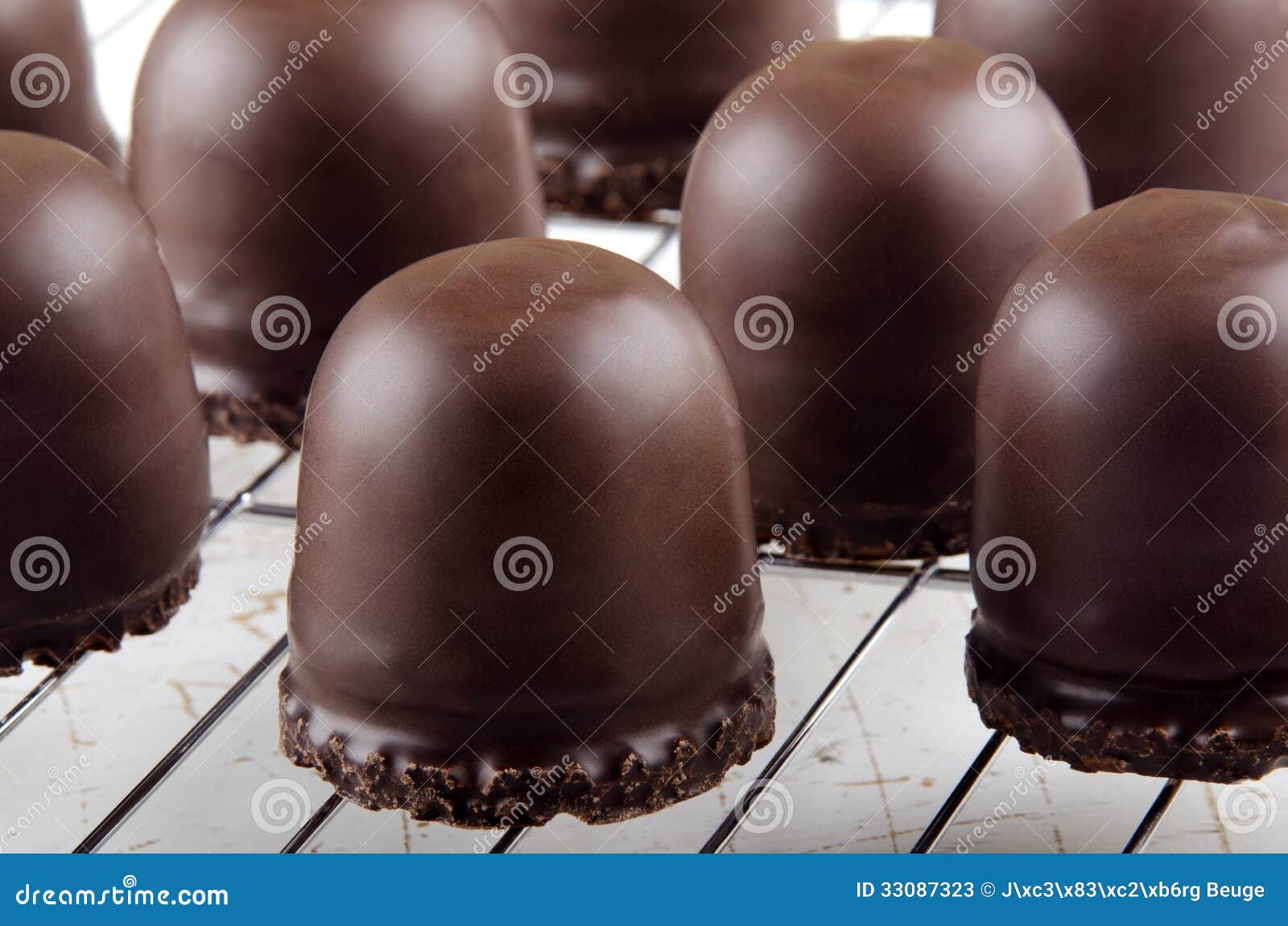 With Chocolate Coated Marshmallow Stock Image Image of sweet