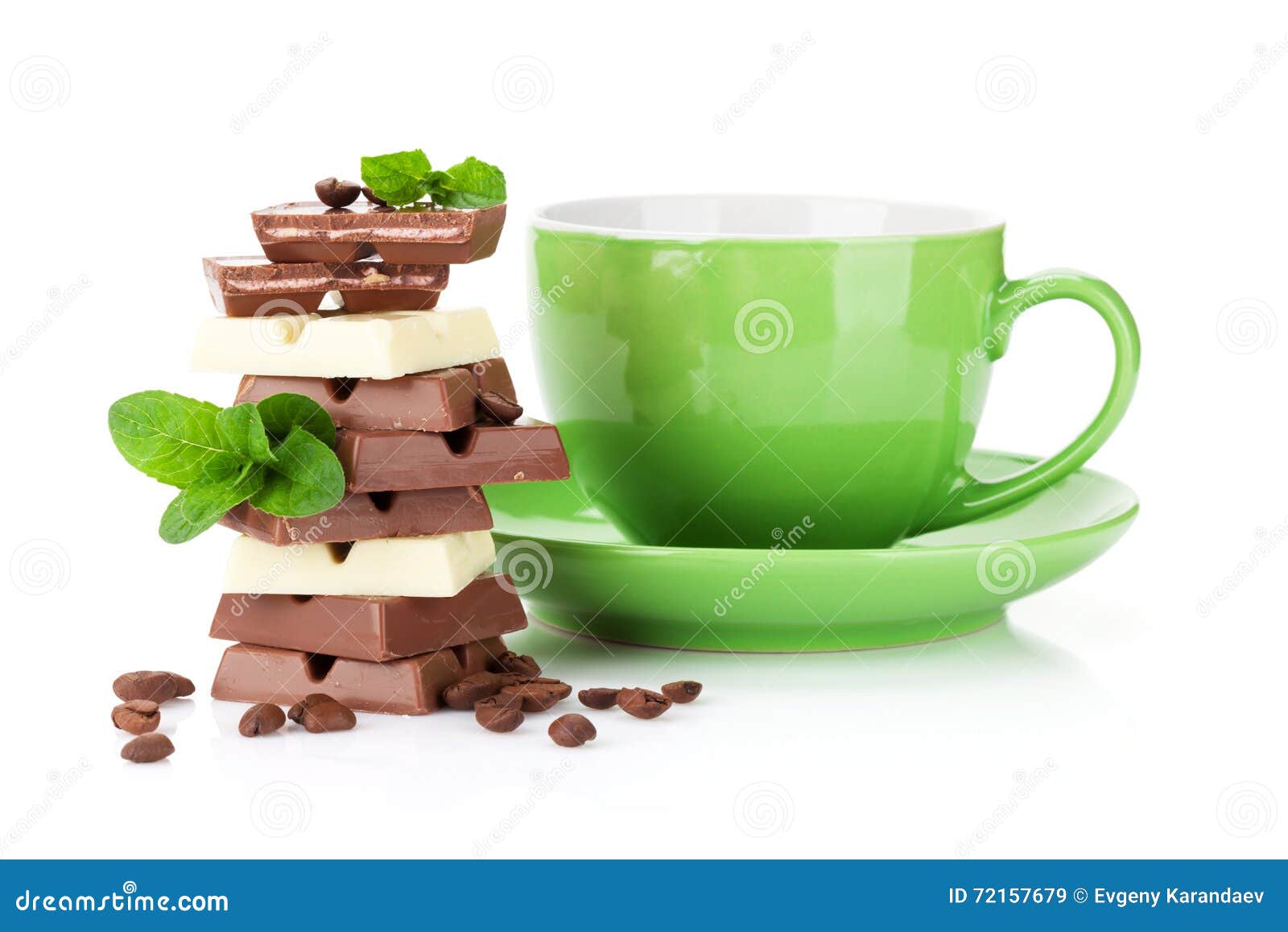 Chocolate and coffee stock image. Image of milk, drink 72157679
