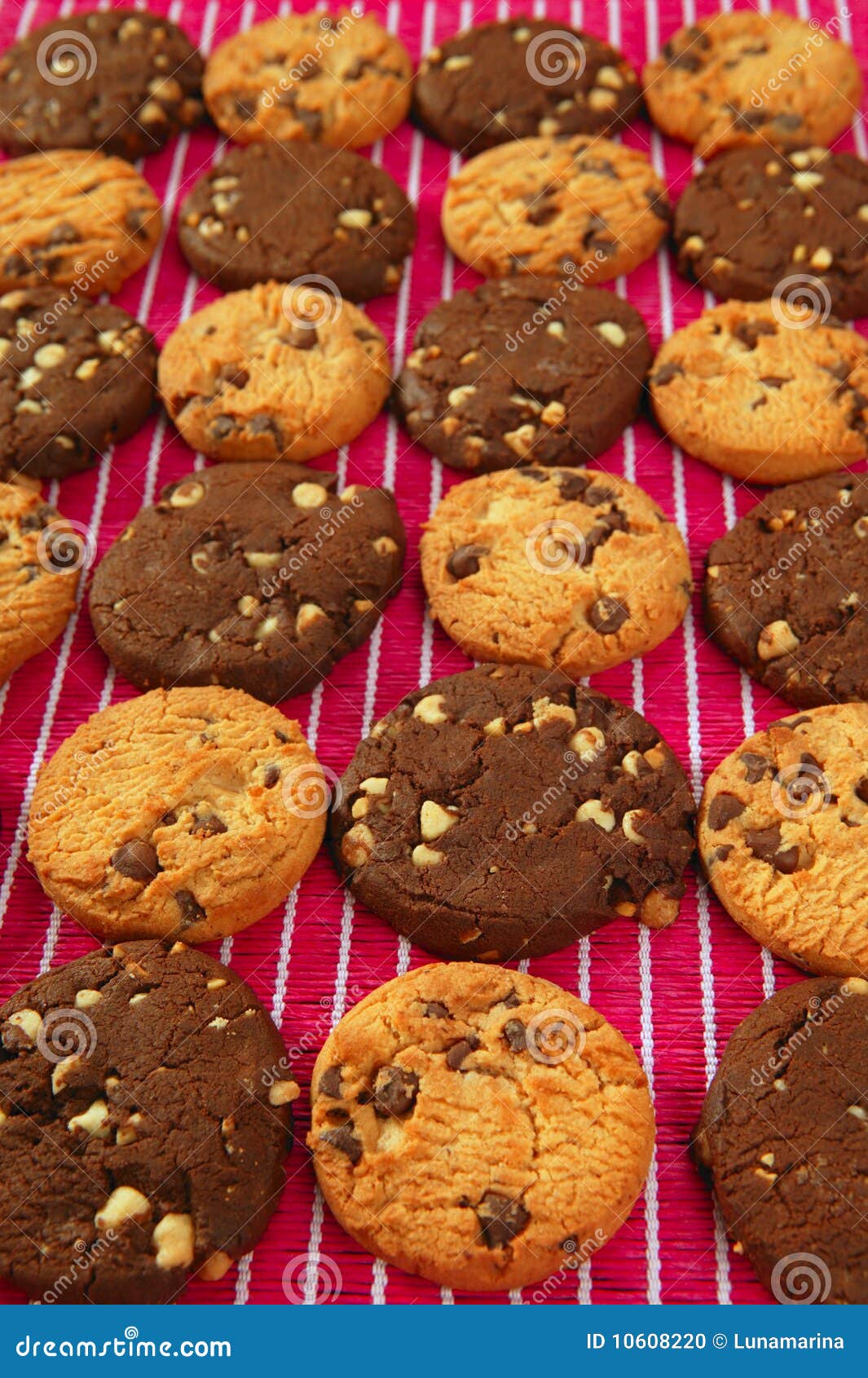 Chocolate cookie biscuits stock photo. Image of dinner 10608220