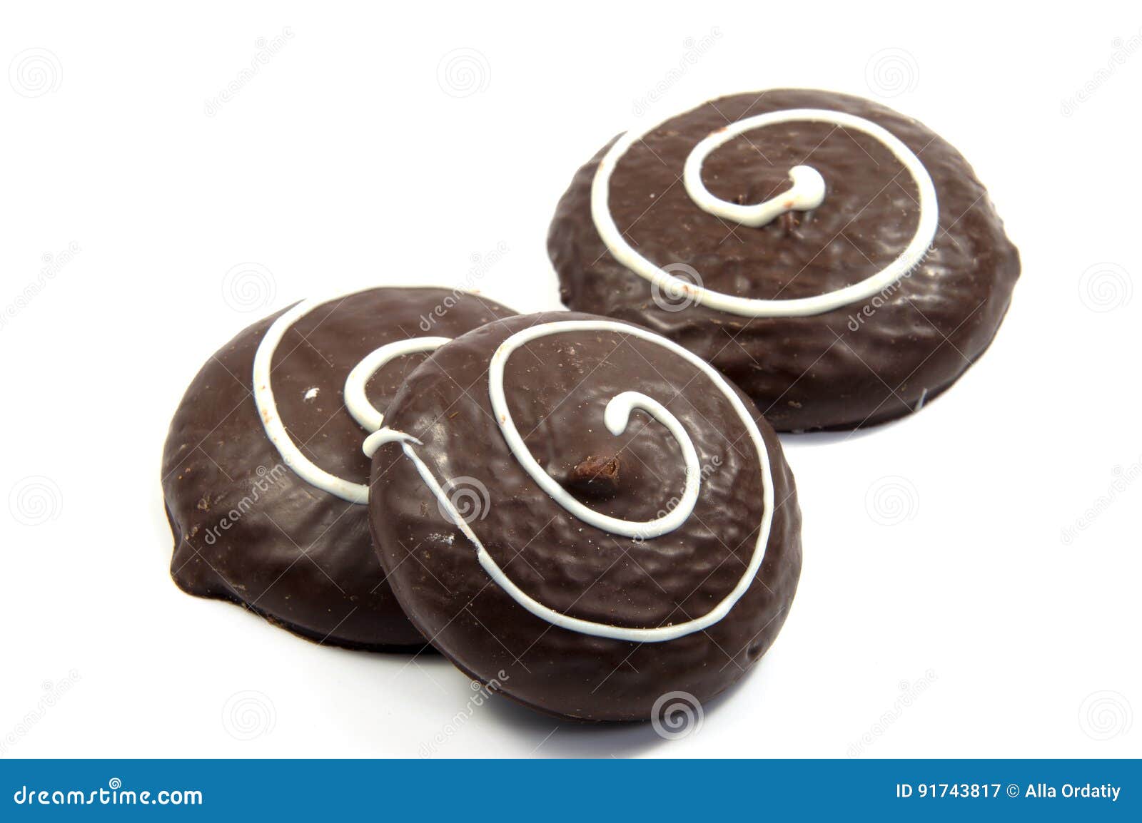 Chocolate Cookies with Cream Filling Stock Image Image of crispy