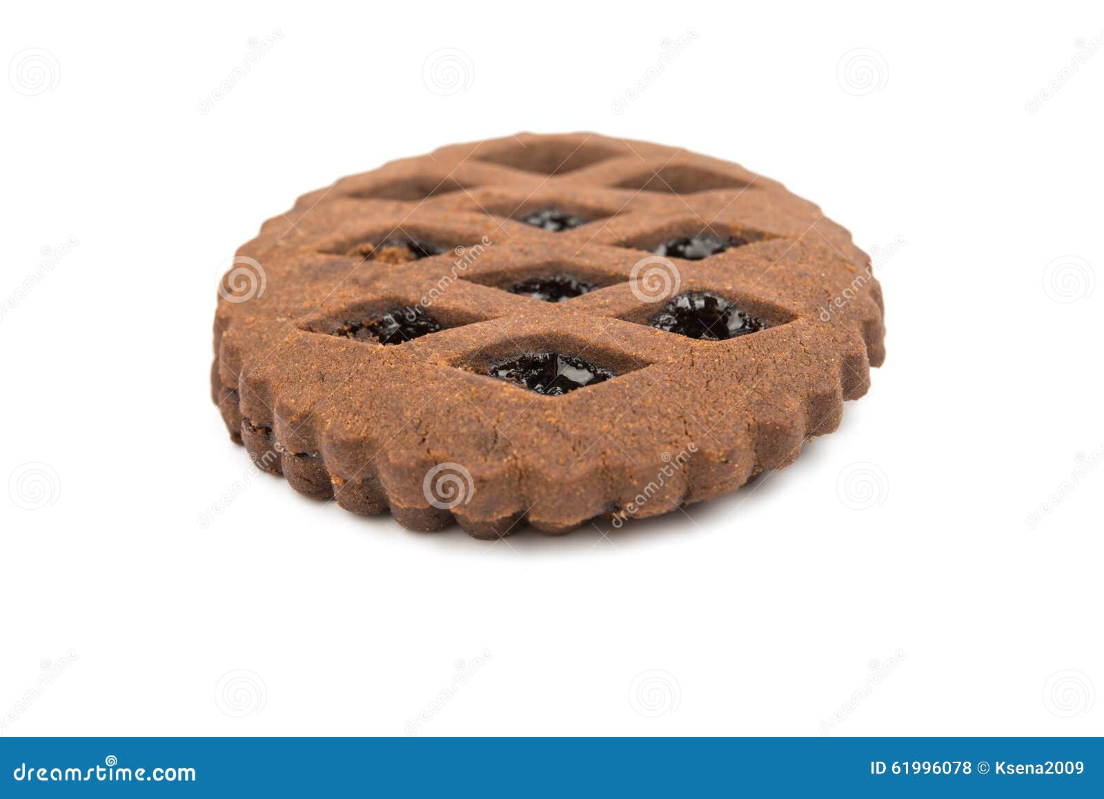 Chocolate cookies with jam stock photo. Image of chocolate 61996078