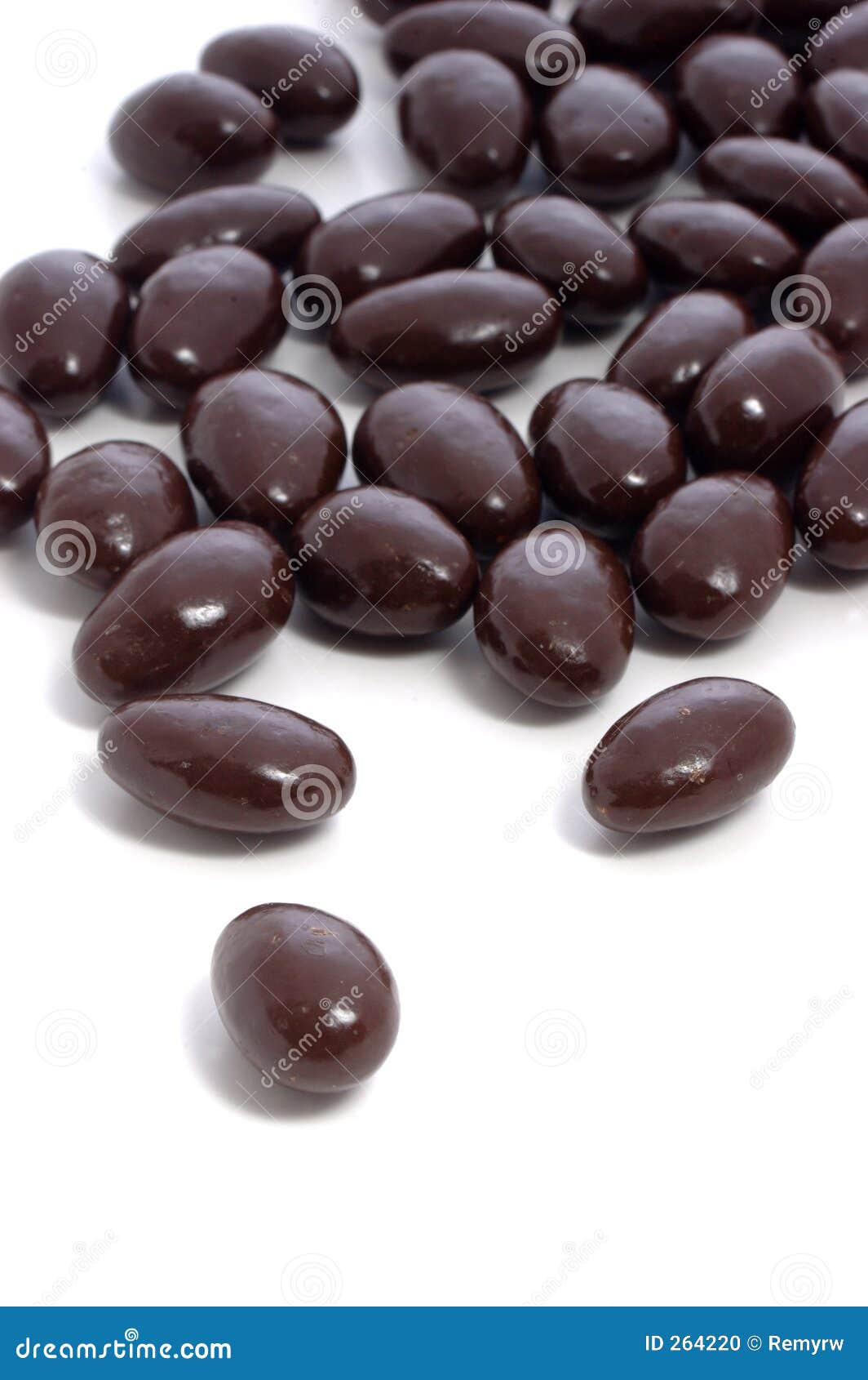 Chocolate Covered Candies stock photo. Image of candy, round 264220