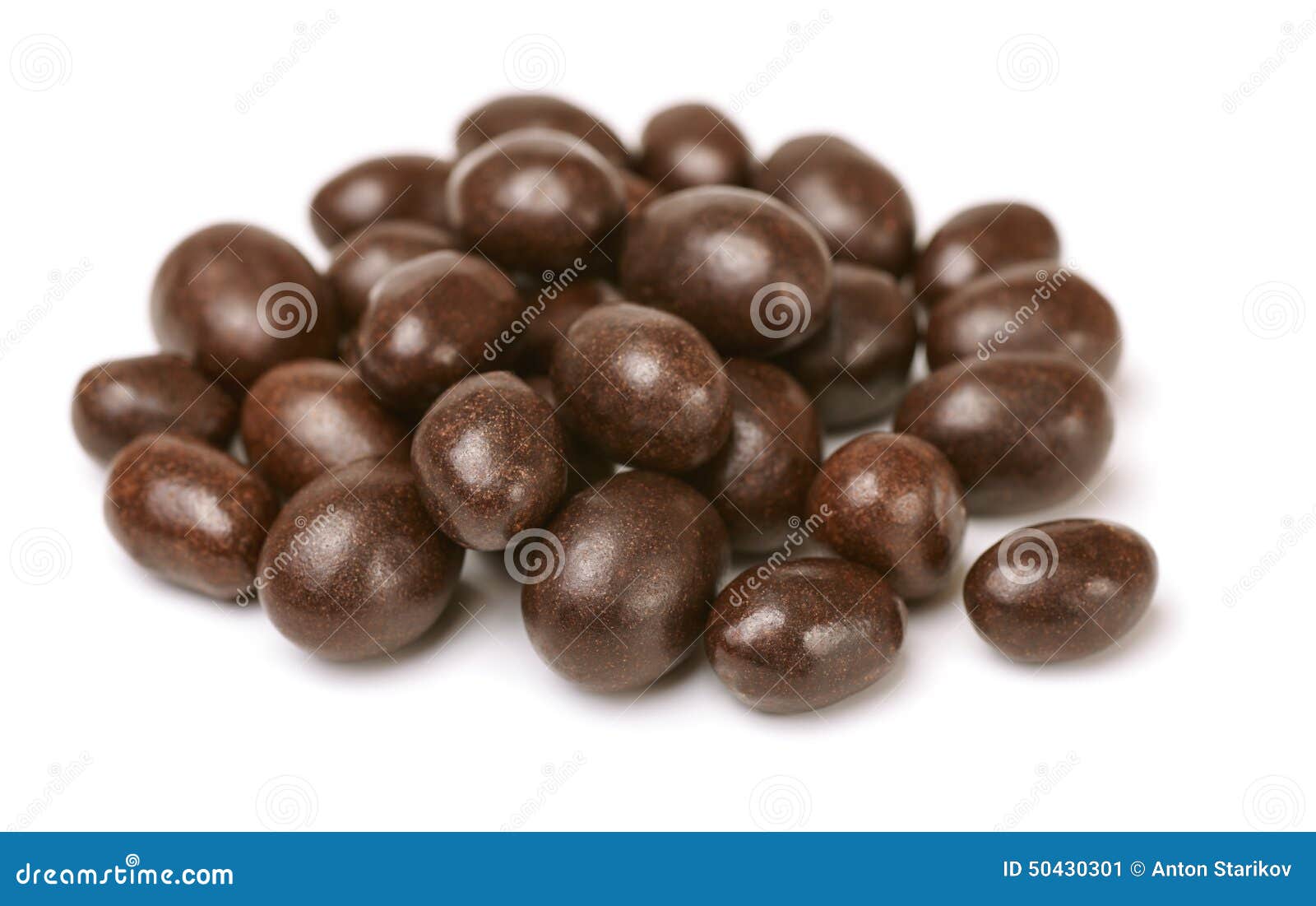 Chocolate covered peanuts stock image. Image of dessert 50430301