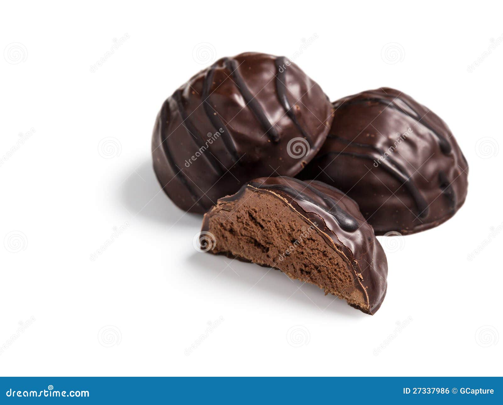 Chocolate Dessert with Truffle Souffle Stock Photo Image of milk