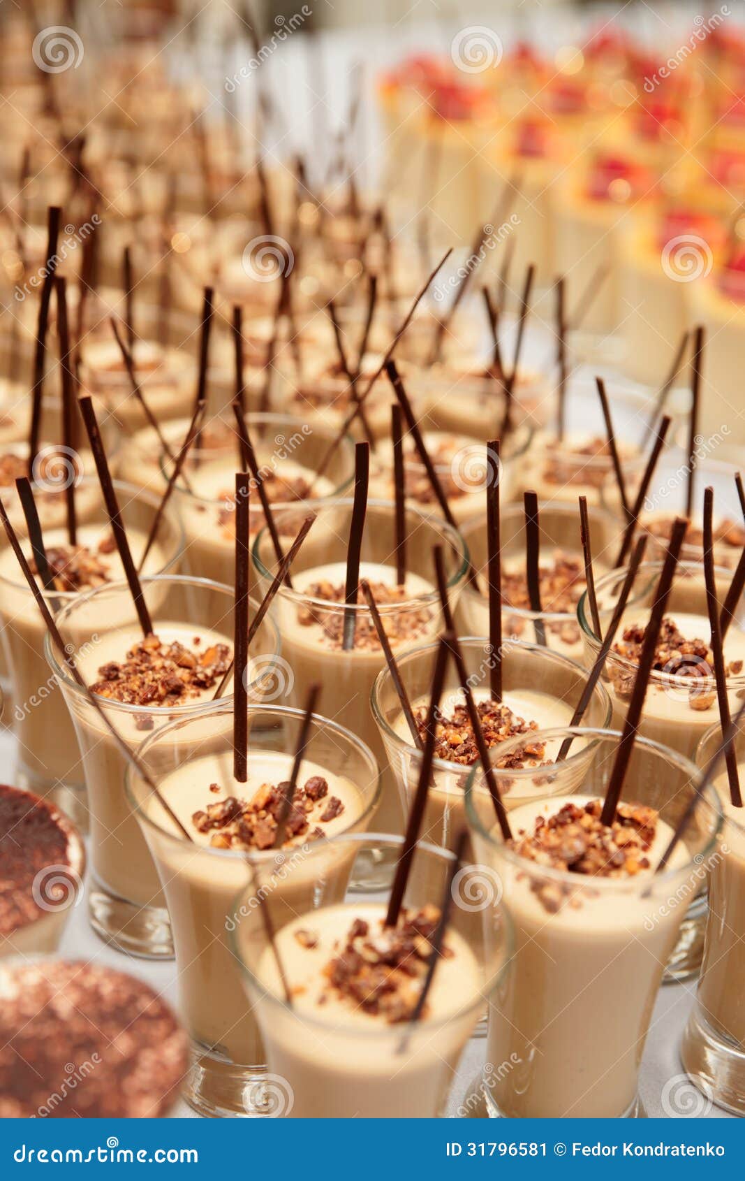 Chocolate Desserts in Glasses Stock Image Image of abundance