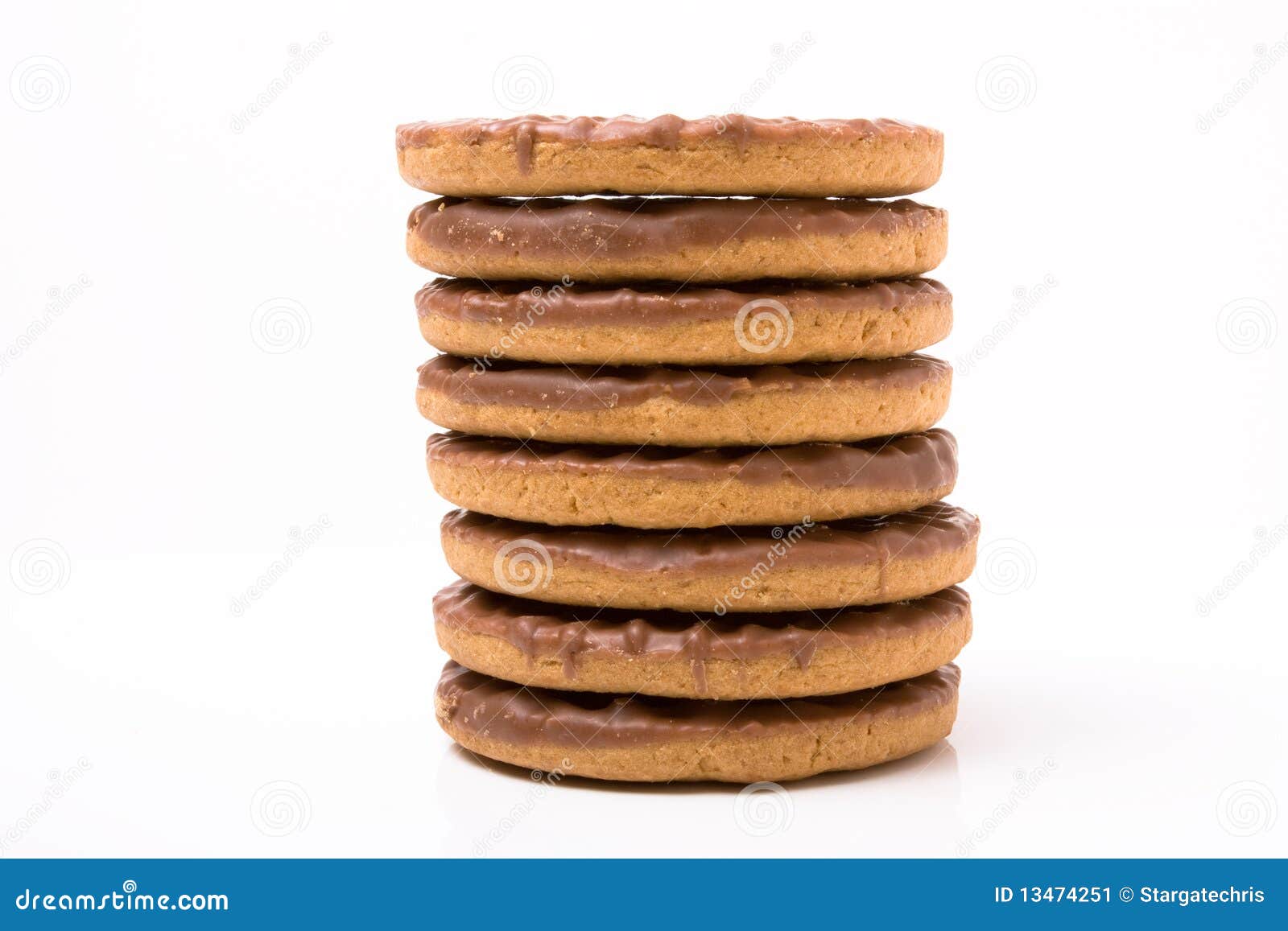 Chocolate Digestive stock image. Image of biscuits, pile 13474251