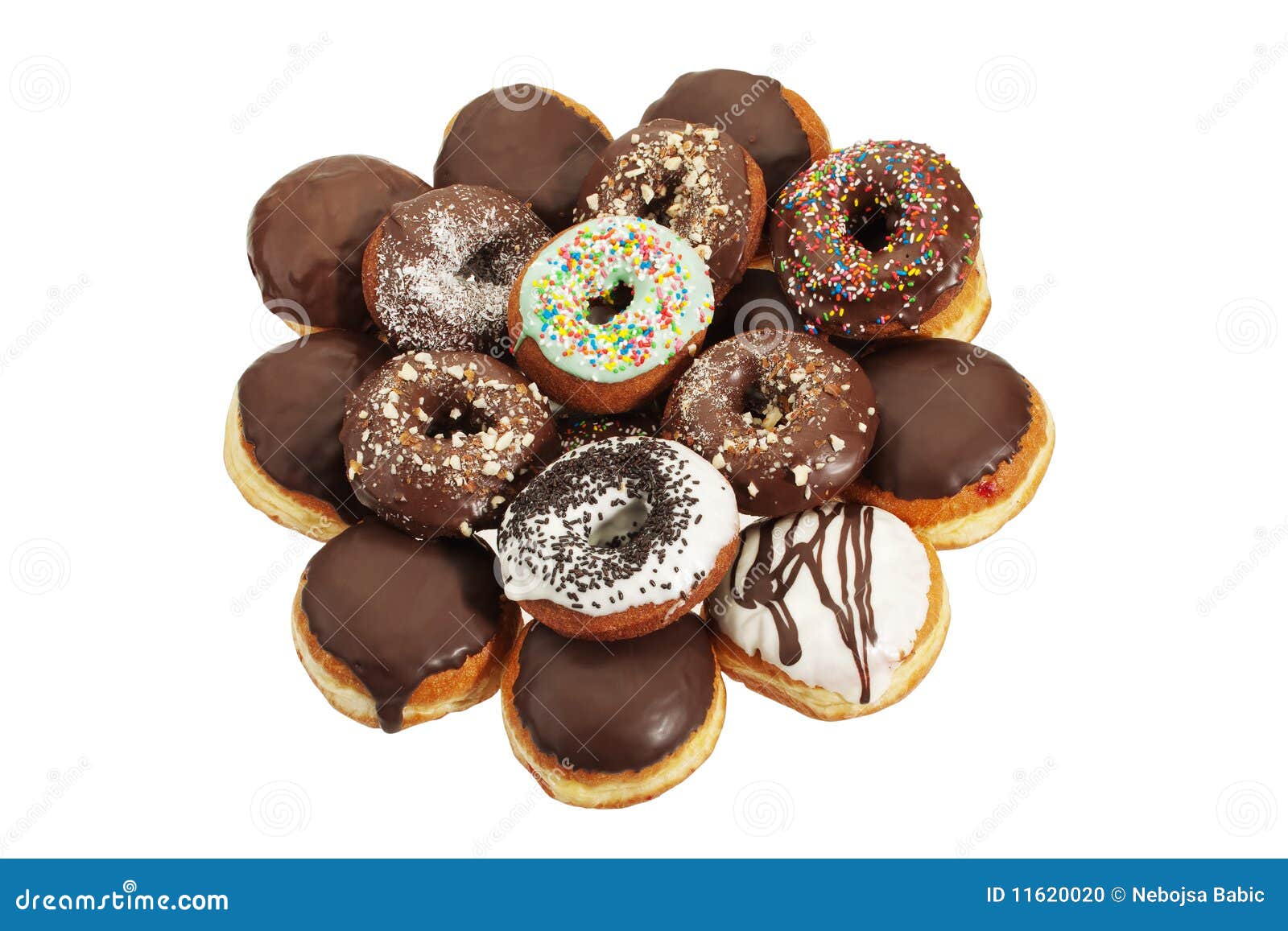 Chocolate donuts stock photo. Image of sprinkled, sweet 11620020