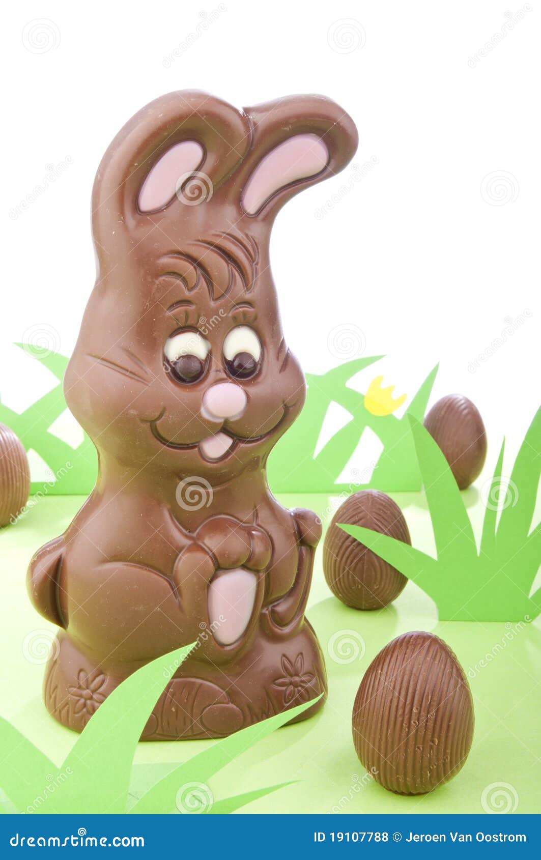 Chocolate Easter bunny stock photo. Image of children 19107788