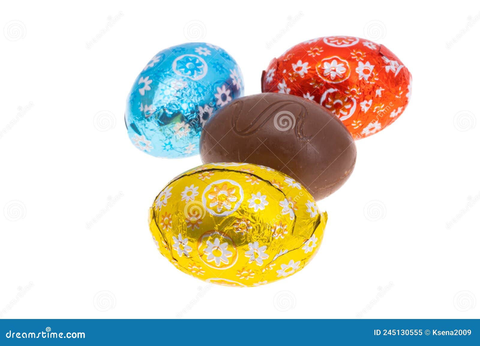 Chocolate Easter Eggs Isolated Stock Image Image of colour, easter