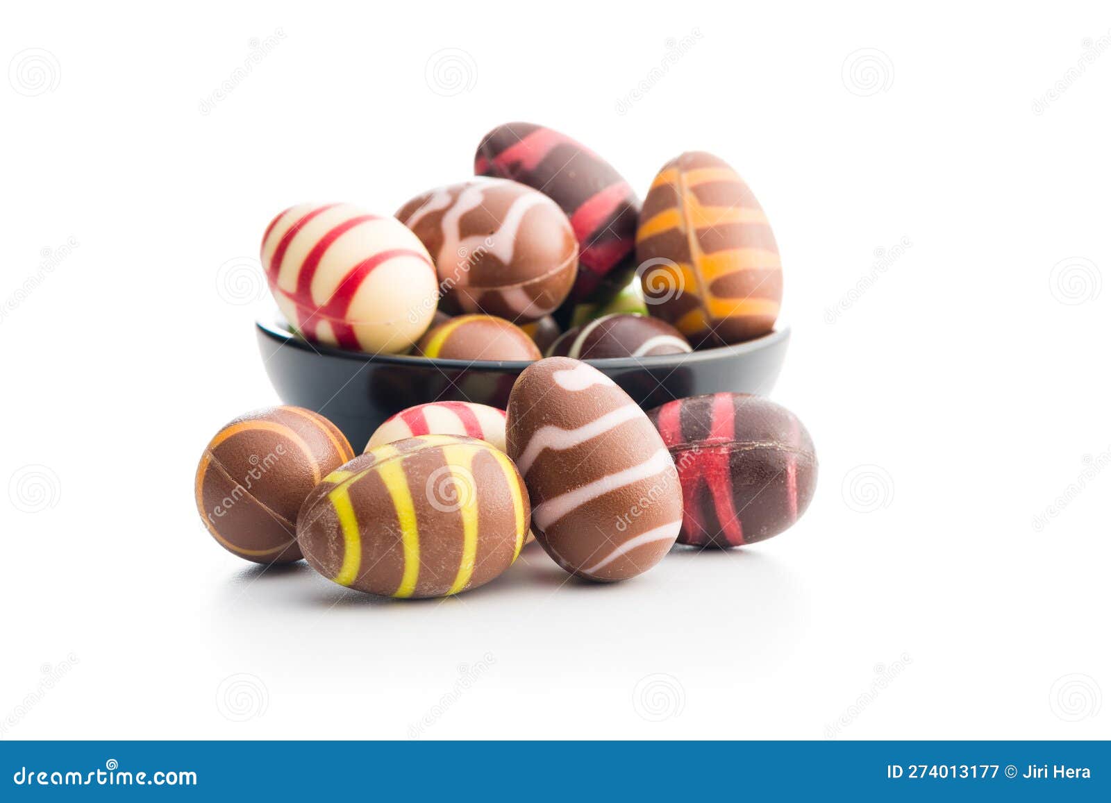 Chocolate Easter Eggs Isolated on White Background Stock Image Image