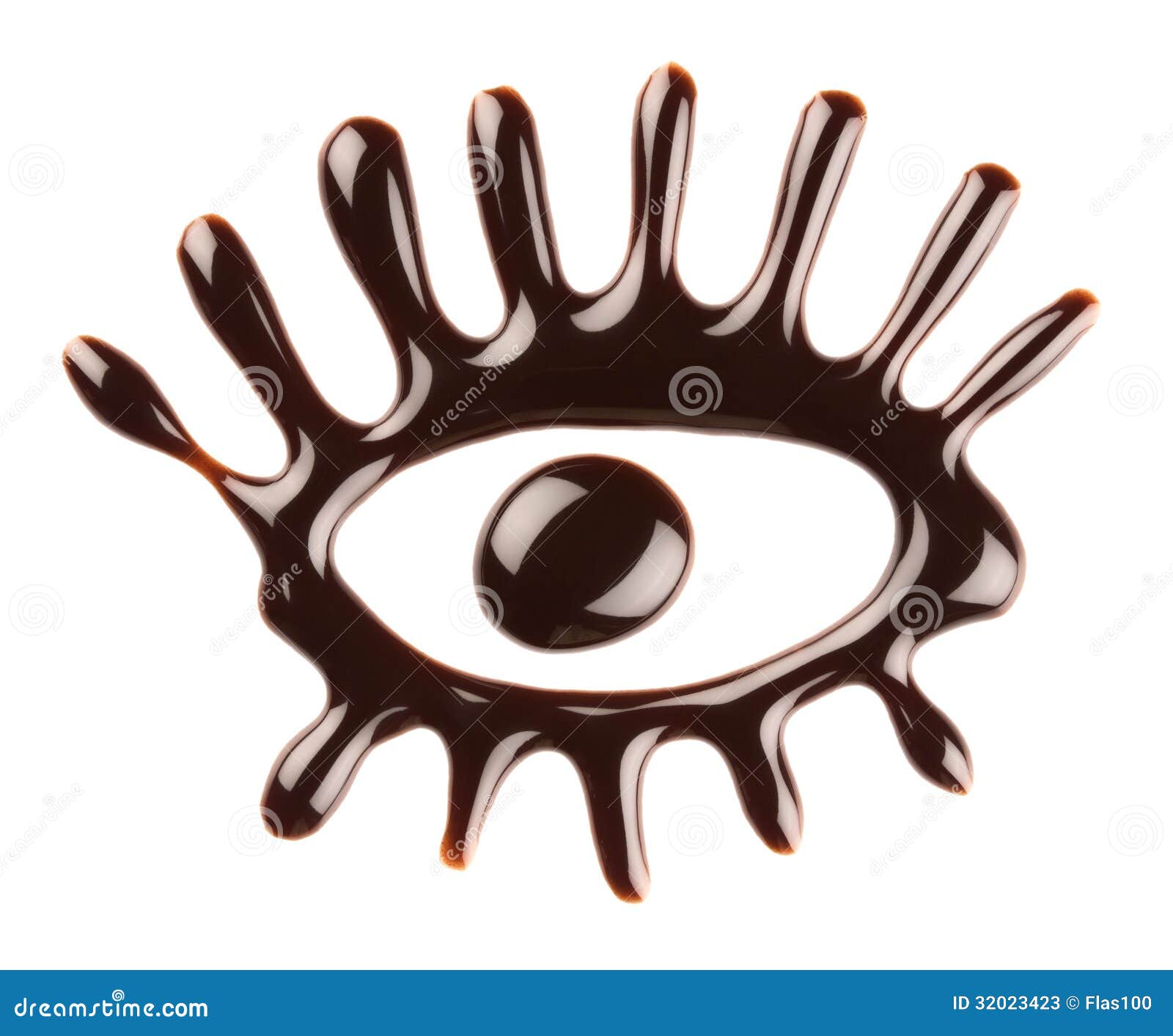 Chocolate eye stock image. Image of dessert, chocolate 32023423