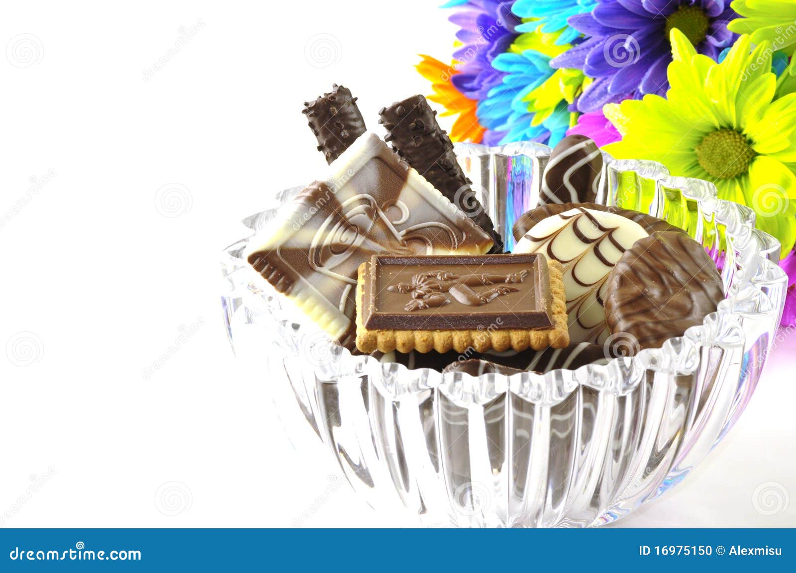 Chocolate and flowers stock photo. Image of healthy, bright 16975150