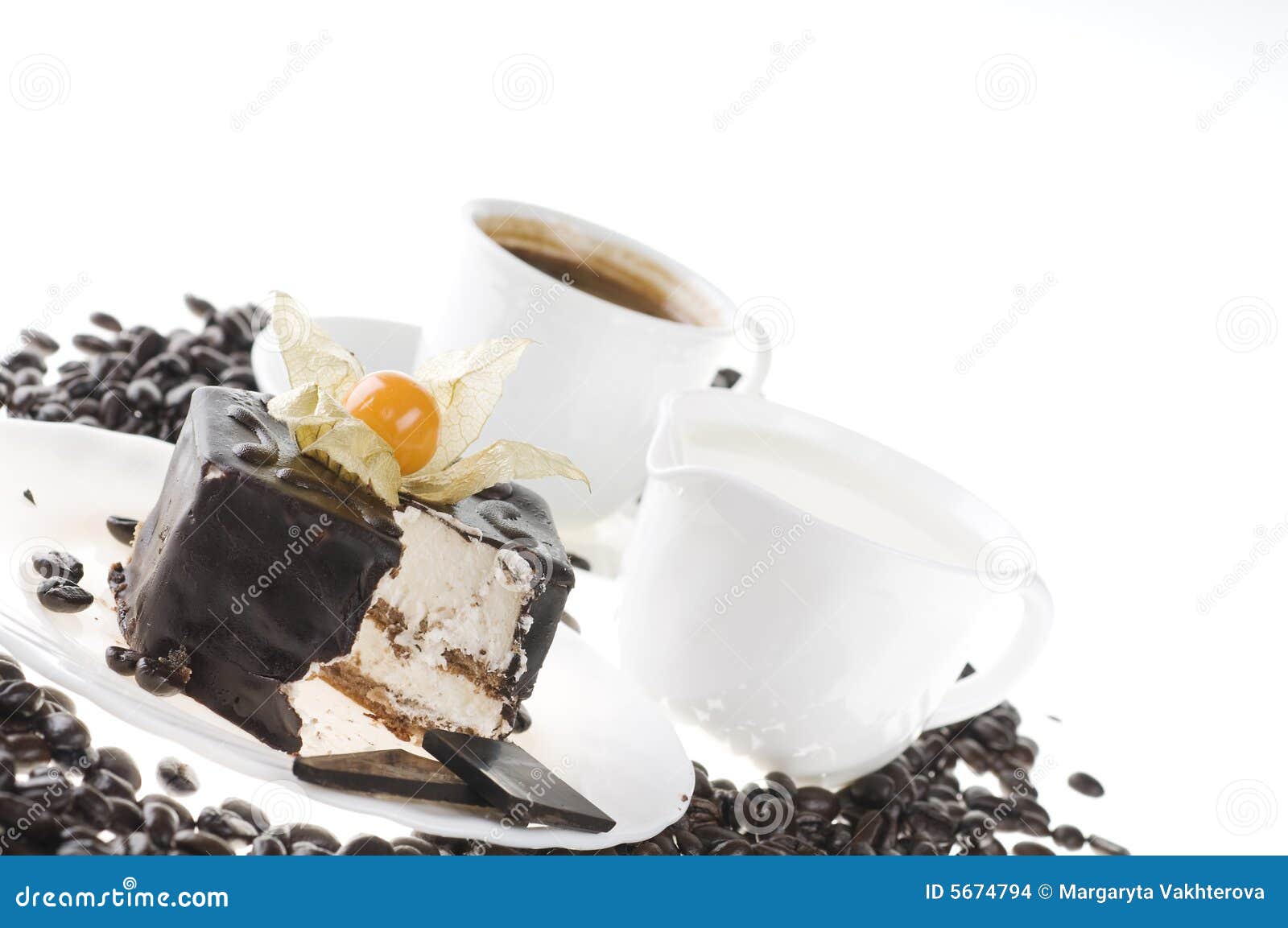 Chocolate Food with Coffee and Milk Stock Photo Image of elegance