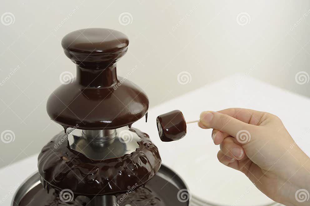 Chocolate Fountain at a Buffet Stock Photo Image of classical, event
