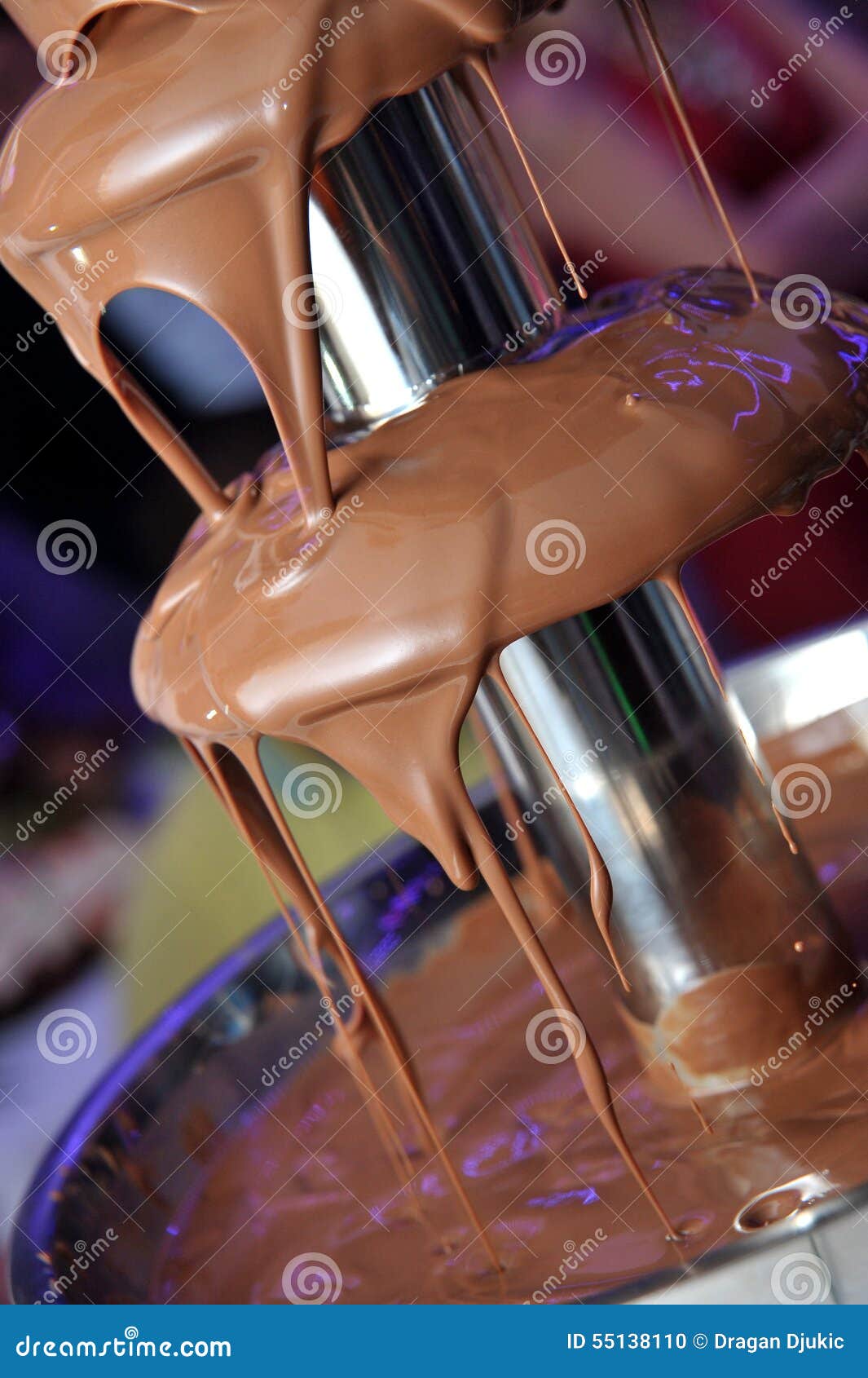 Chocolate fountain stock photo. Image of dripping, sweet 55138110