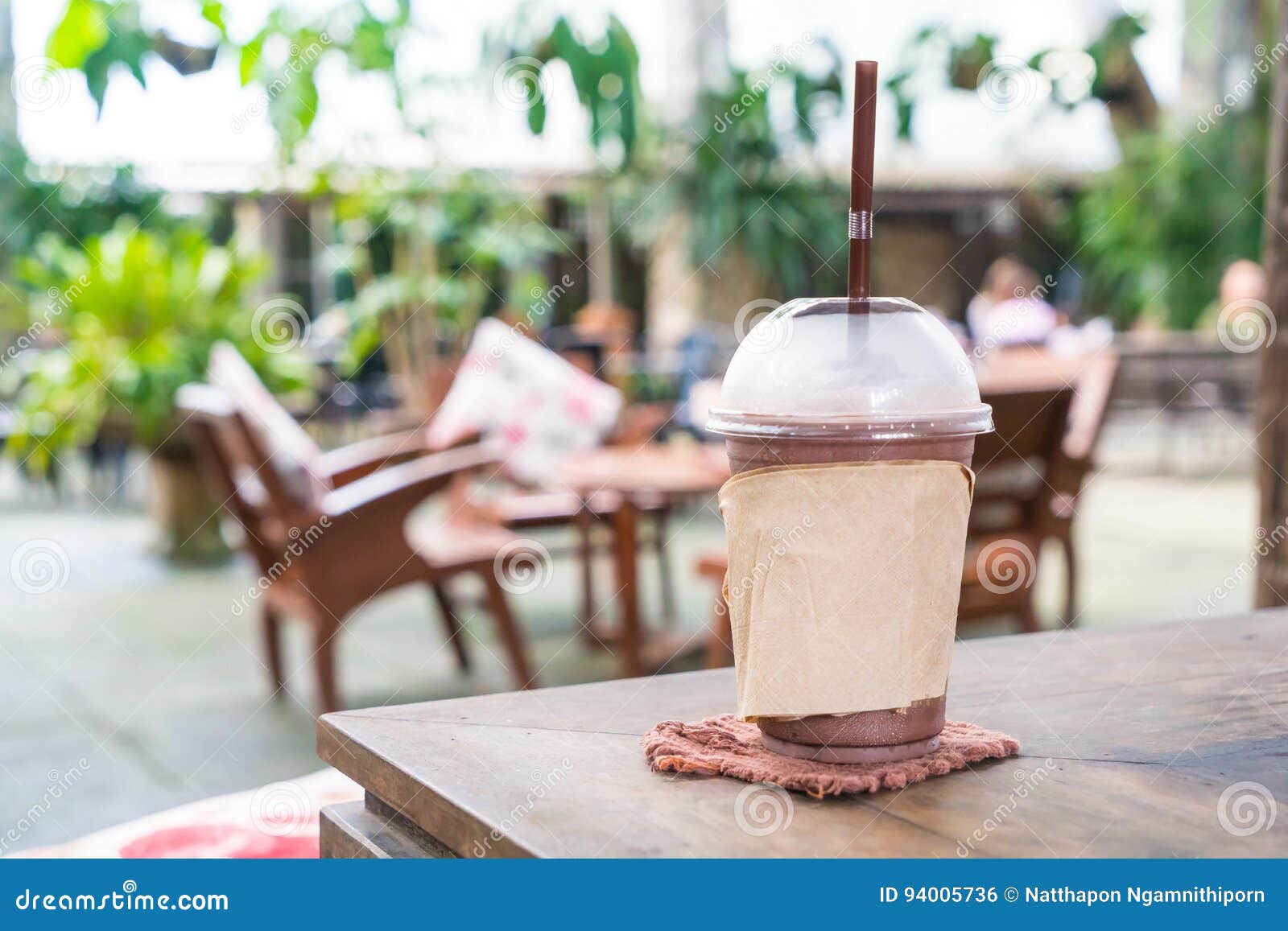 chocolate frappe in cafe