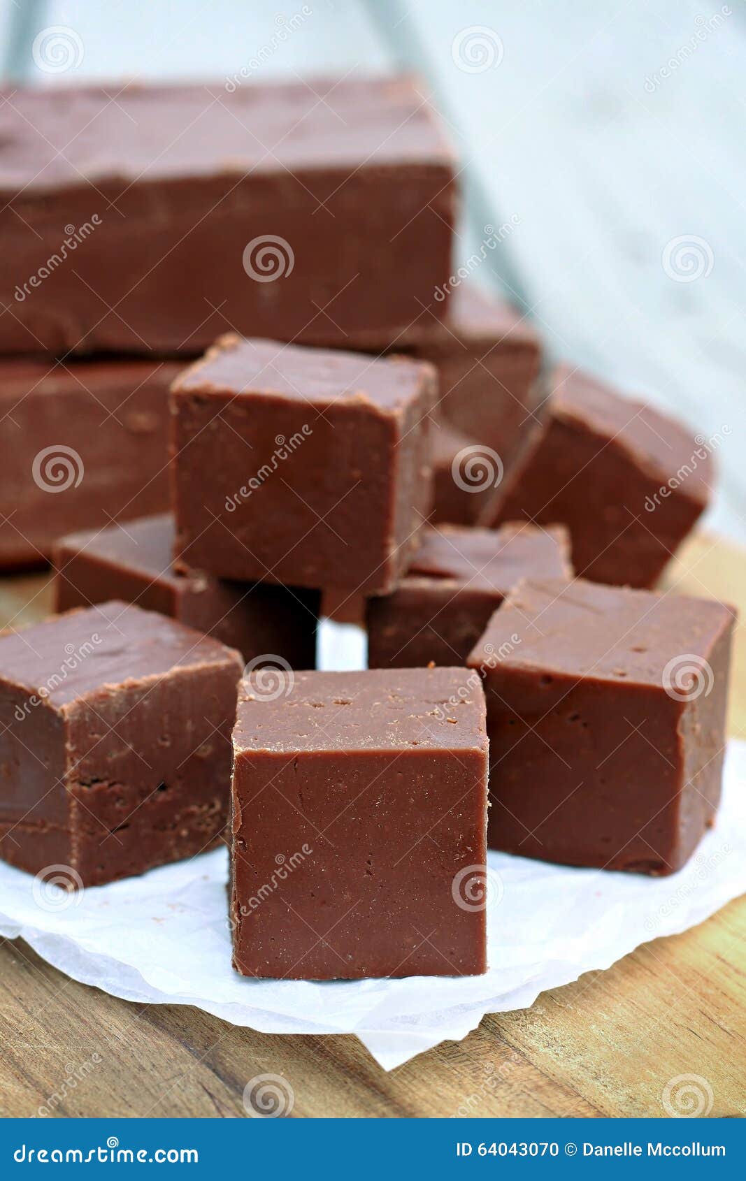 Chocolate Fudge stock photo. Image of cubes, sugar, chocolate 64043070