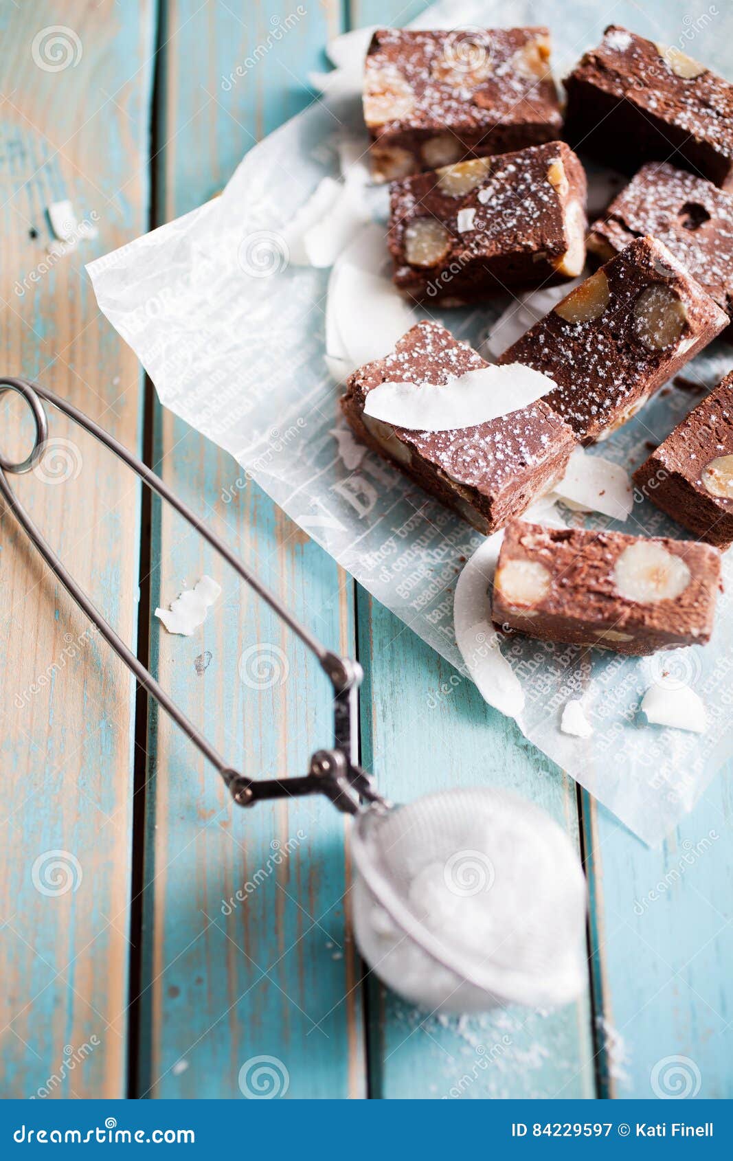 Chocolate fudge stock image. Image of holiday, chewy - 84229597