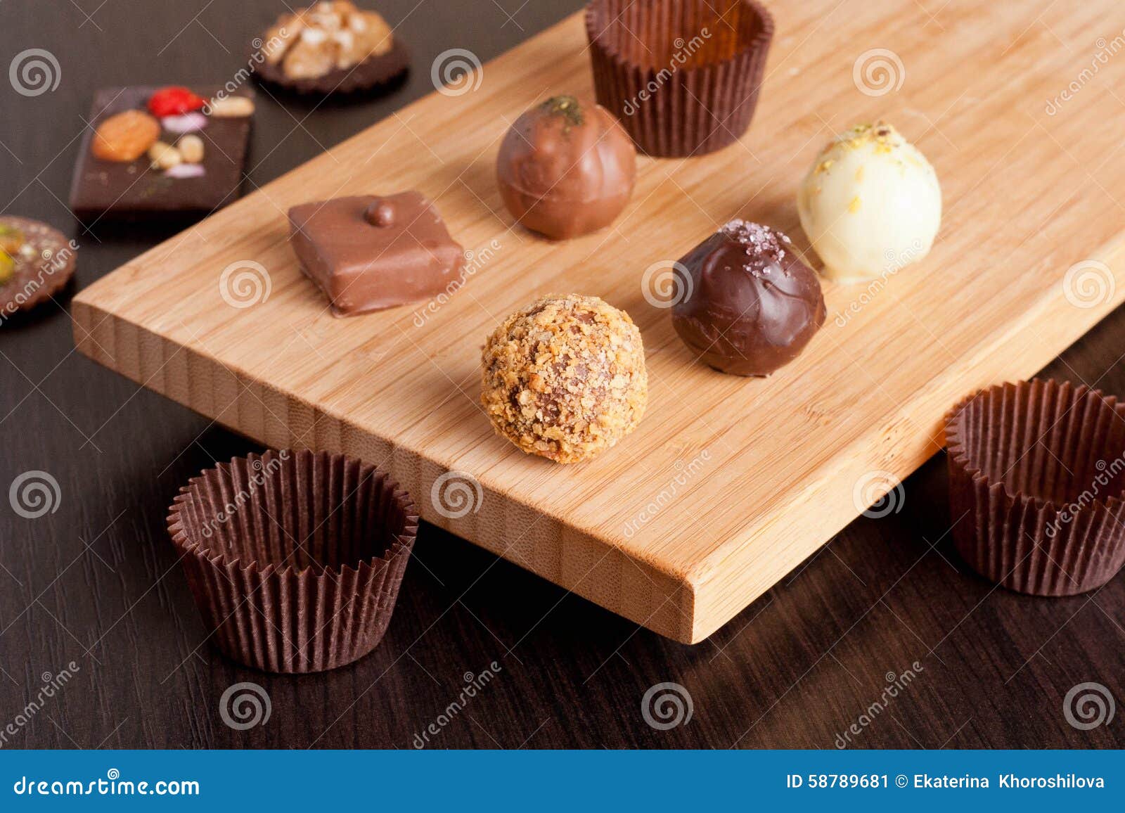 picture of candy on kitchen table