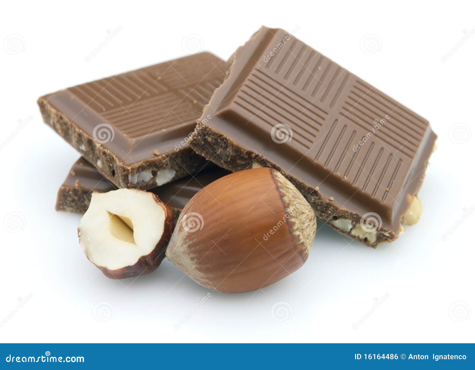 Chocolate with hazelnuts stock photo. Image of chocolate 16164486
