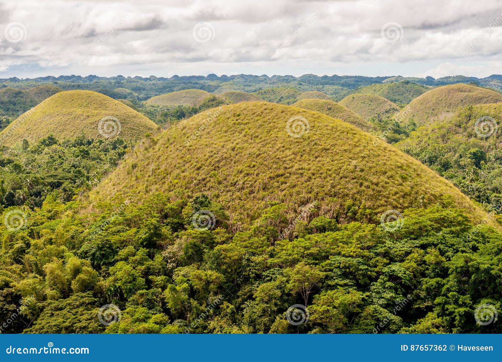 Chocolate Hills Landscape at Philippines Stock Photo Image of view