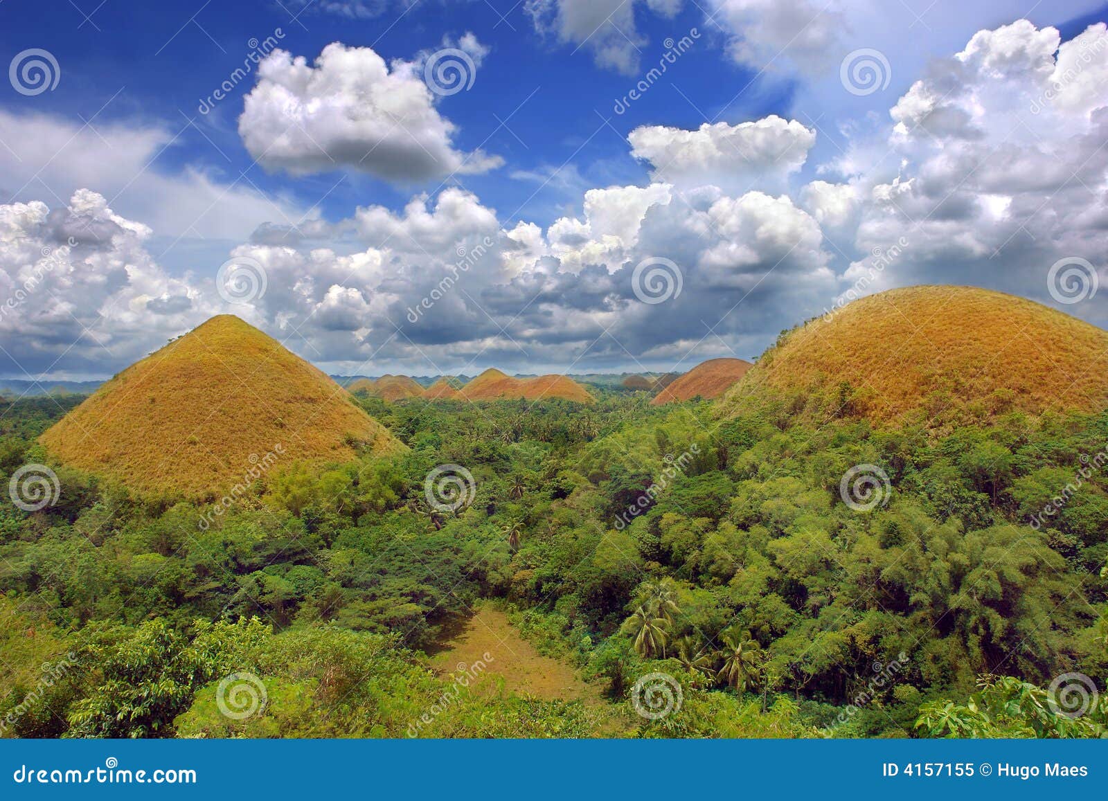 Chocolate Hills Natural Landmark Stock Image Image of majestic, asia