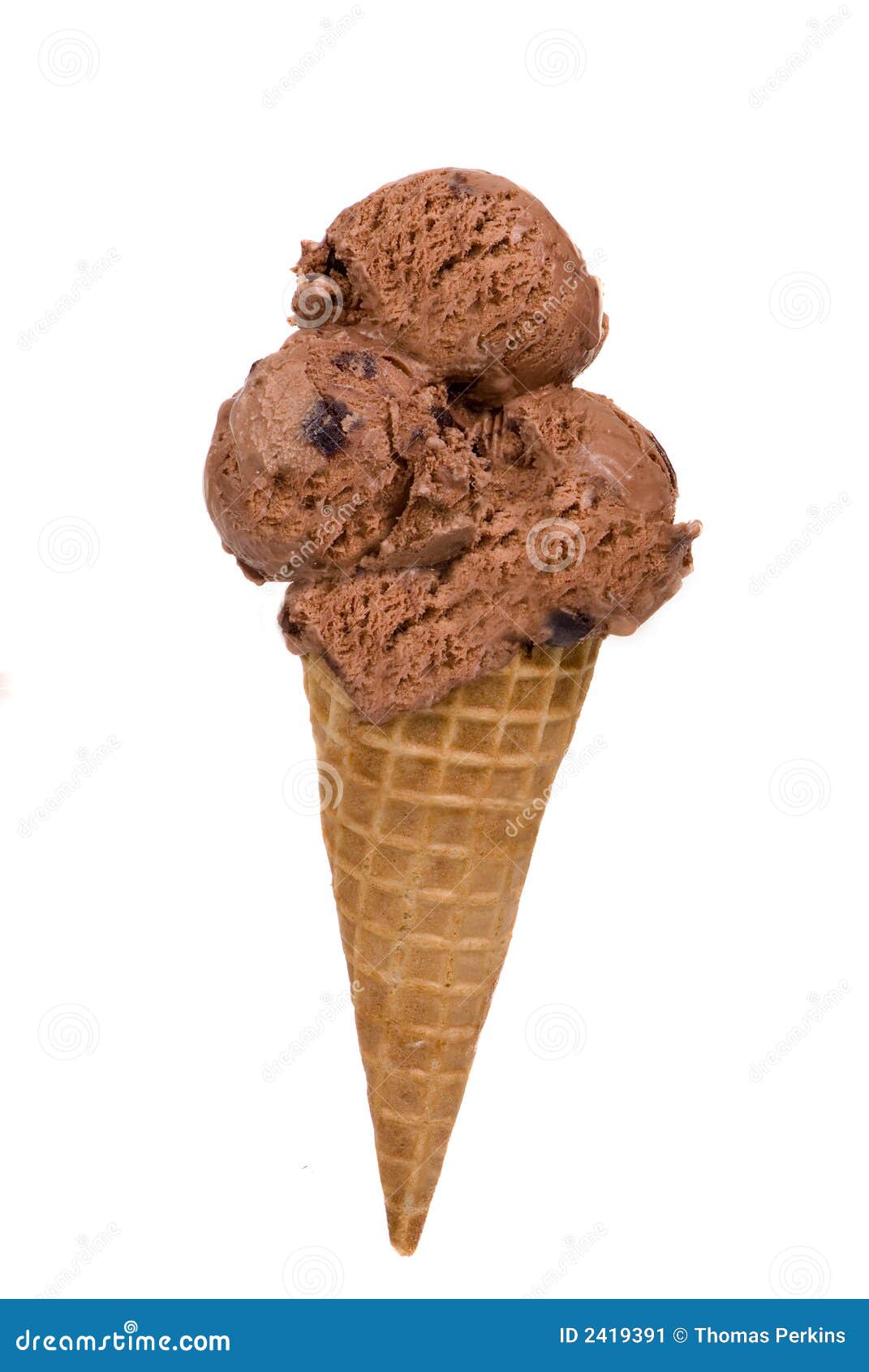 chocolate-ice-cream-cone-stock-image-image-2419391